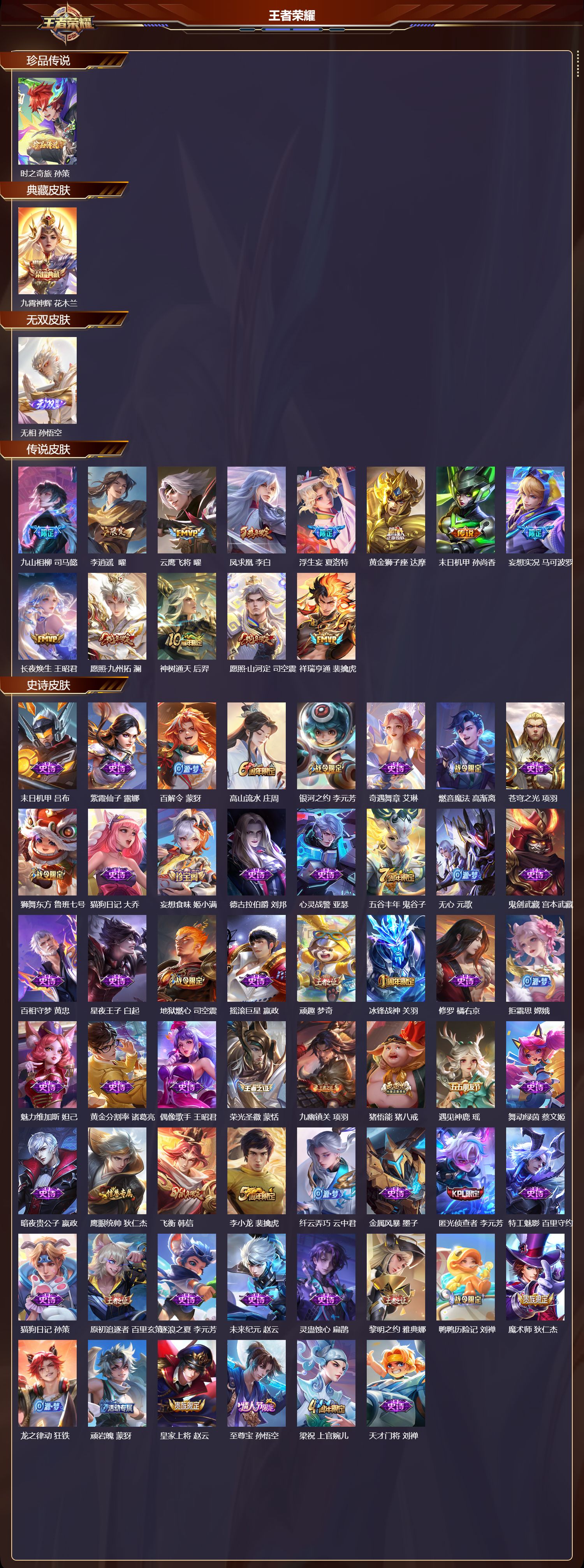 WZCMW4107302王者荣耀账号详情图2