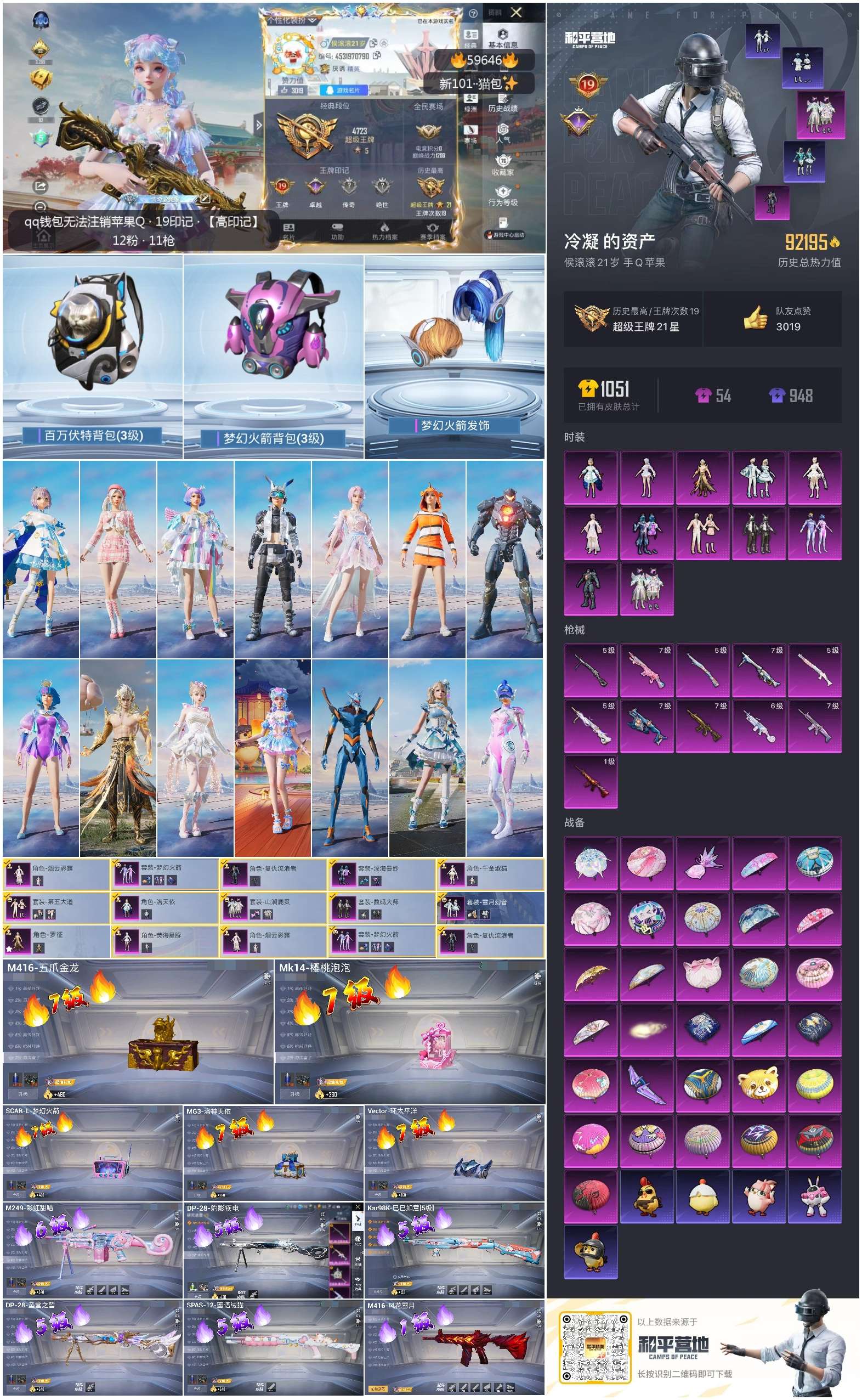 HPSJ456686和平精英账号详情图3