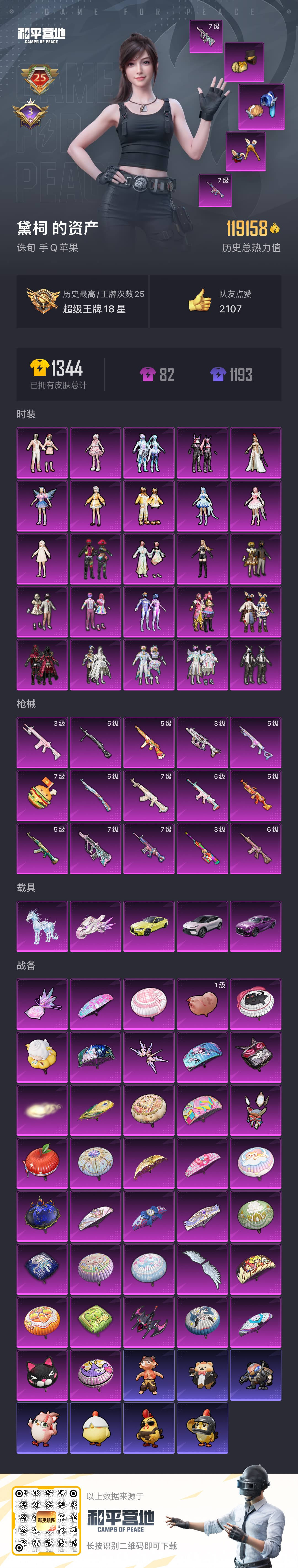 HPSJ457364和平精英账号详情图3