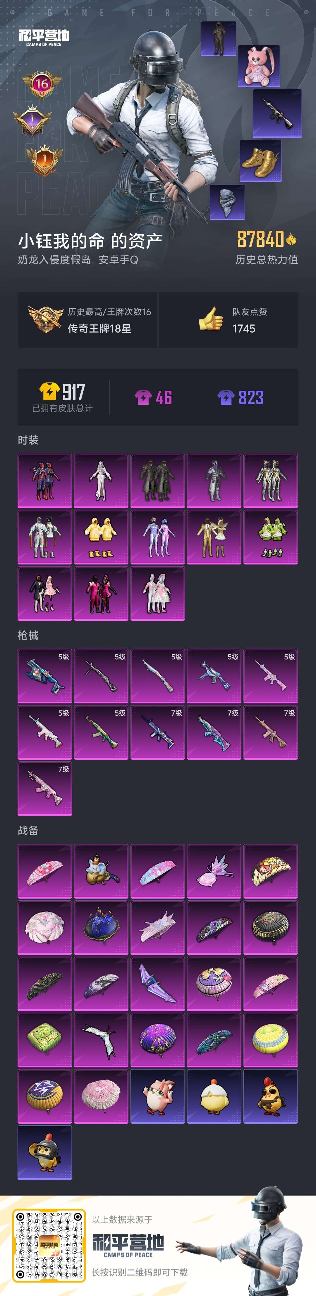 HPSJ456796和平精英账号详情图3