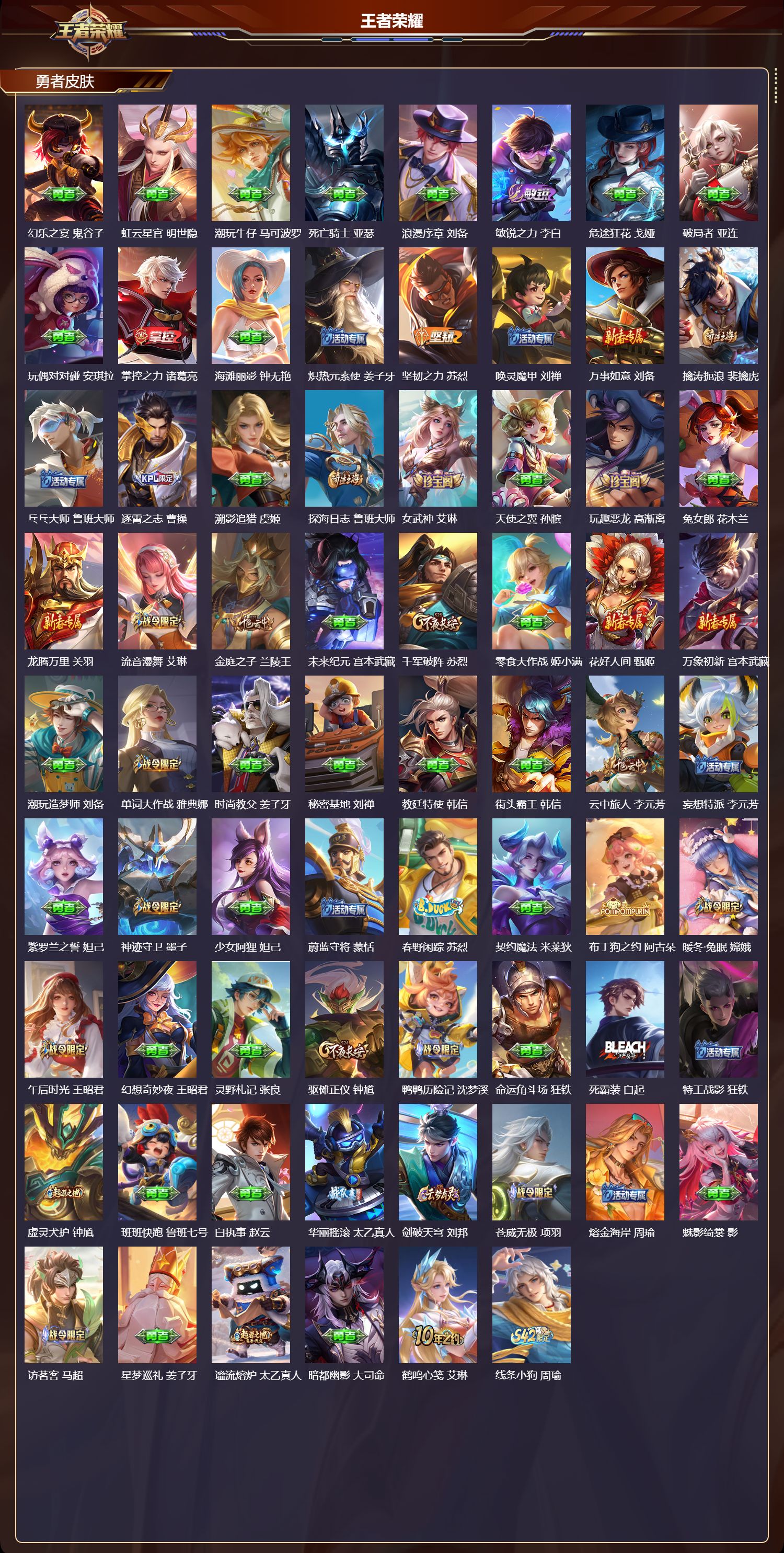 WZQM4111259王者荣耀账号详情图5