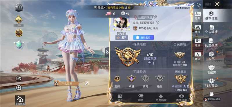 HPCMW457365和平精英账号详情图5