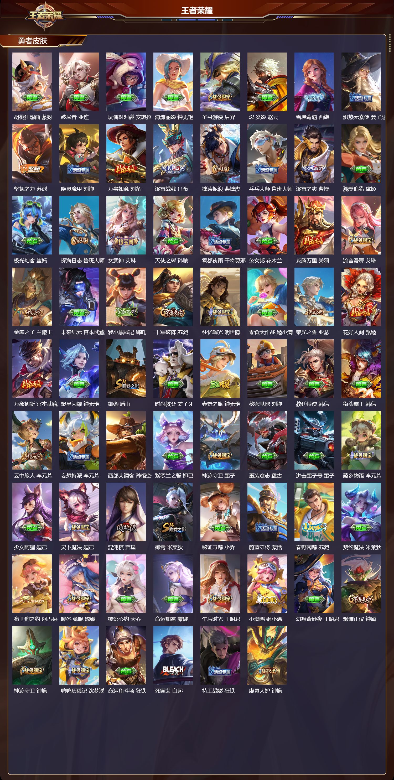 WZQM4111250王者荣耀账号详情图6