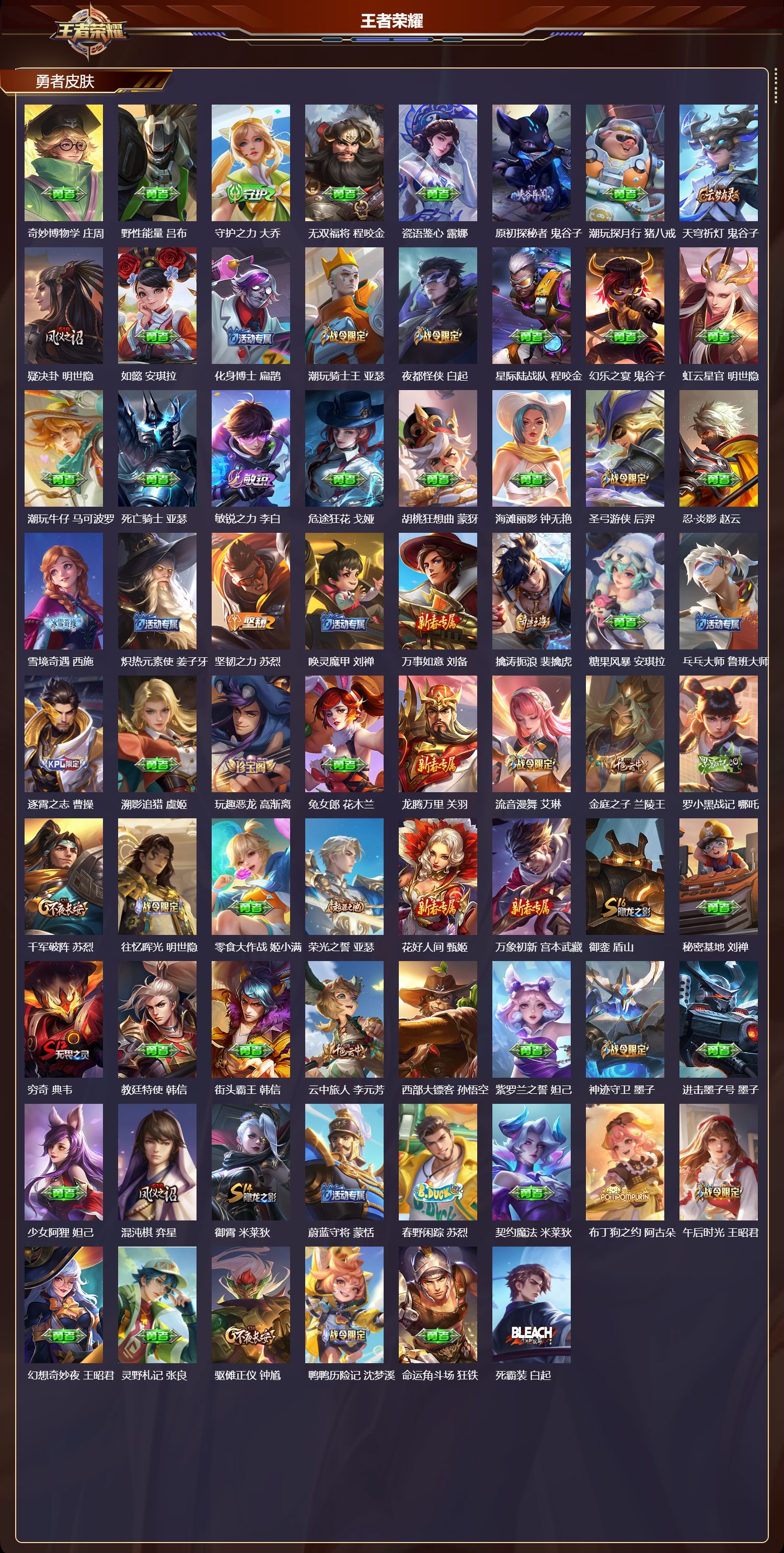 WZCMW4107540王者荣耀账号详情图10