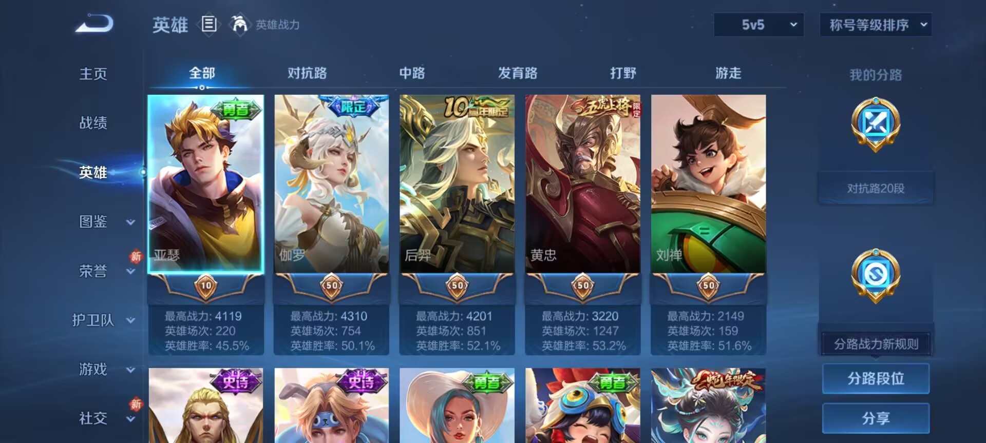 WZCMW4107396王者荣耀账号详情图5