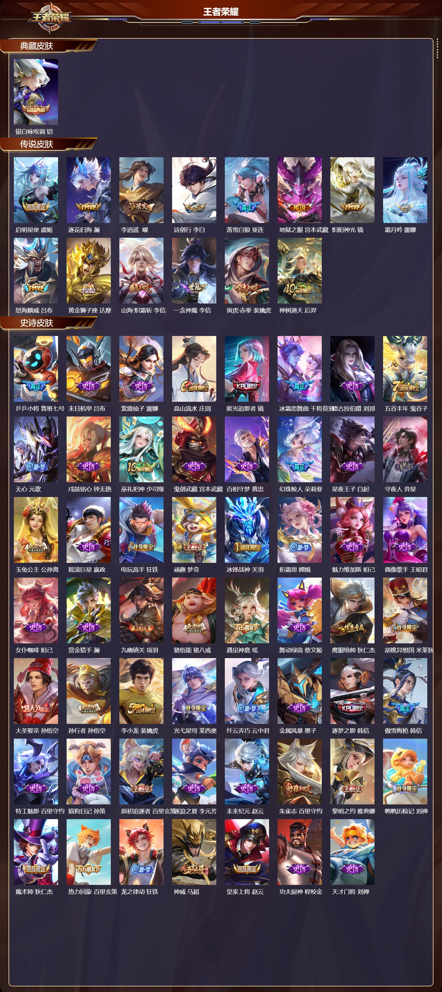 WZCMW4107540王者荣耀账号详情图8