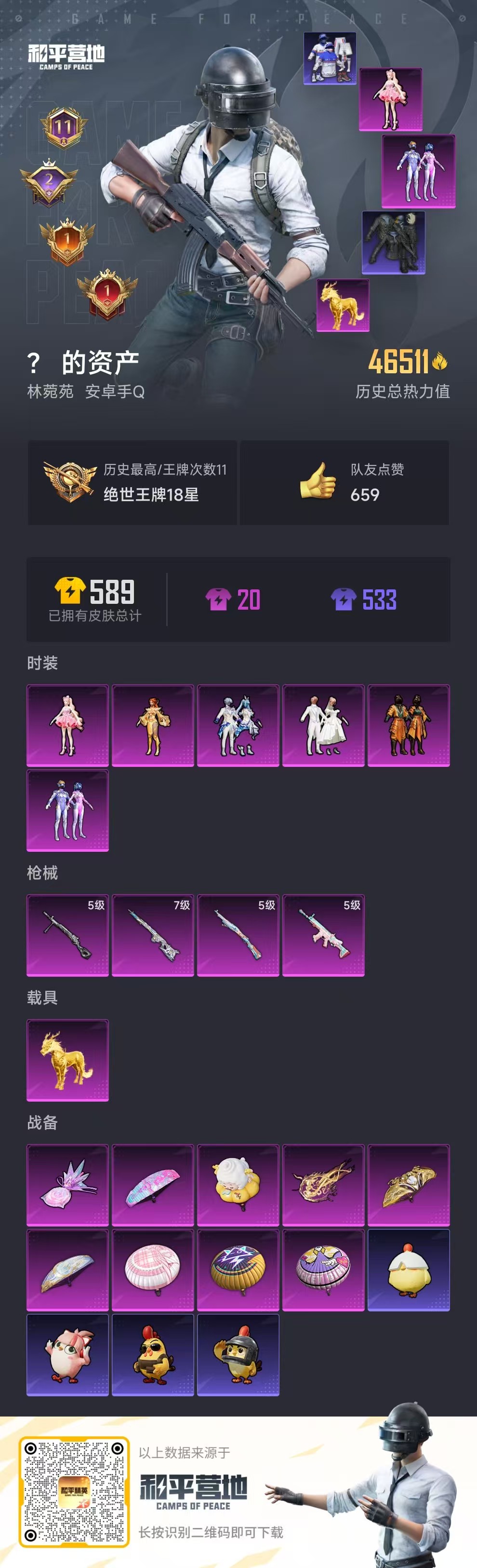 HPCMW457333和平精英账号详情图5