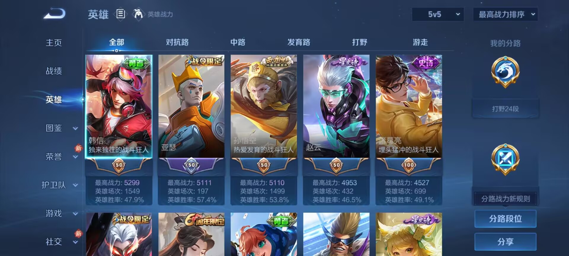 WZCMW4107457王者荣耀账号详情图5