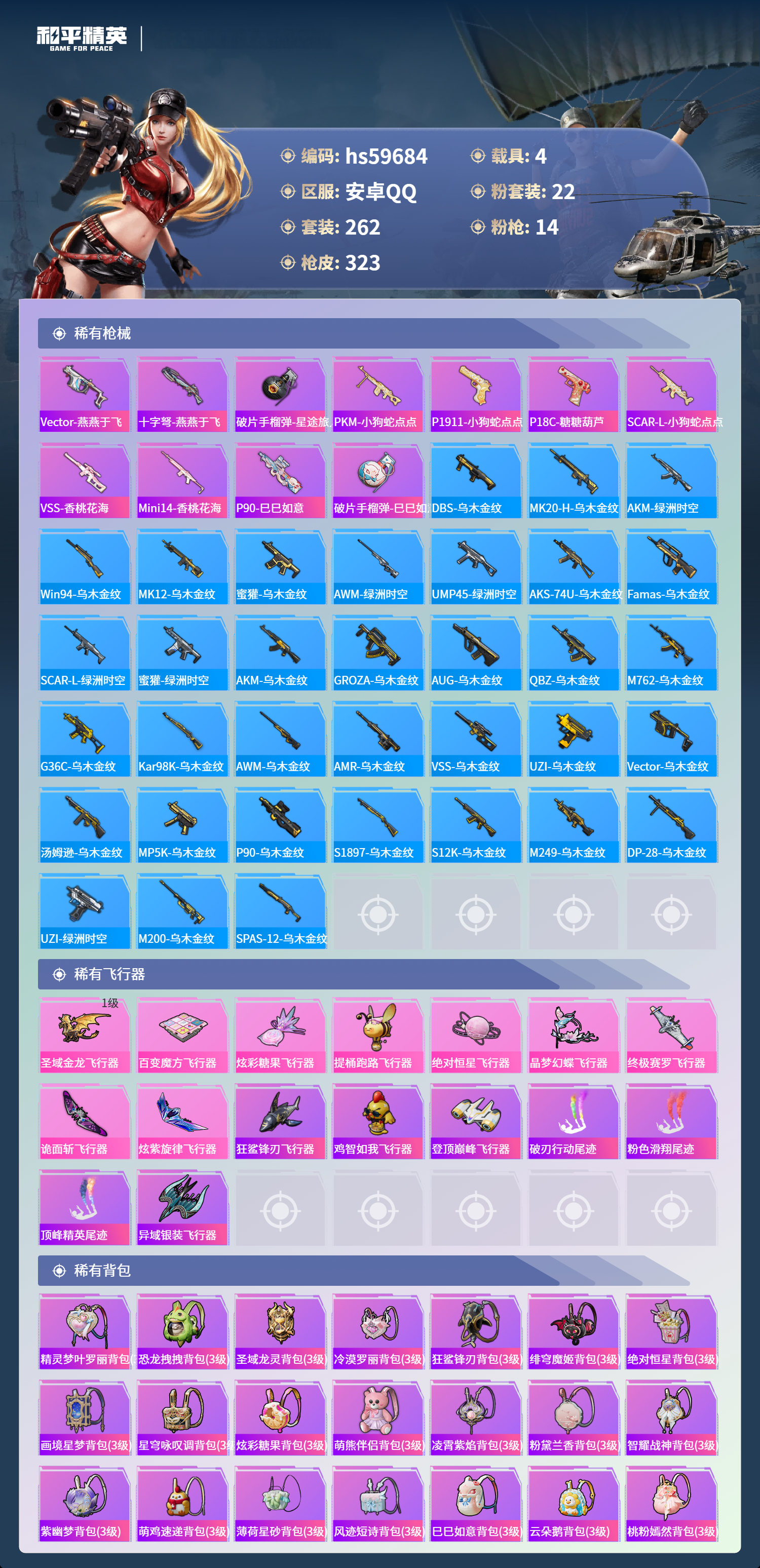 HPSJ456893和平精英账号详情图12