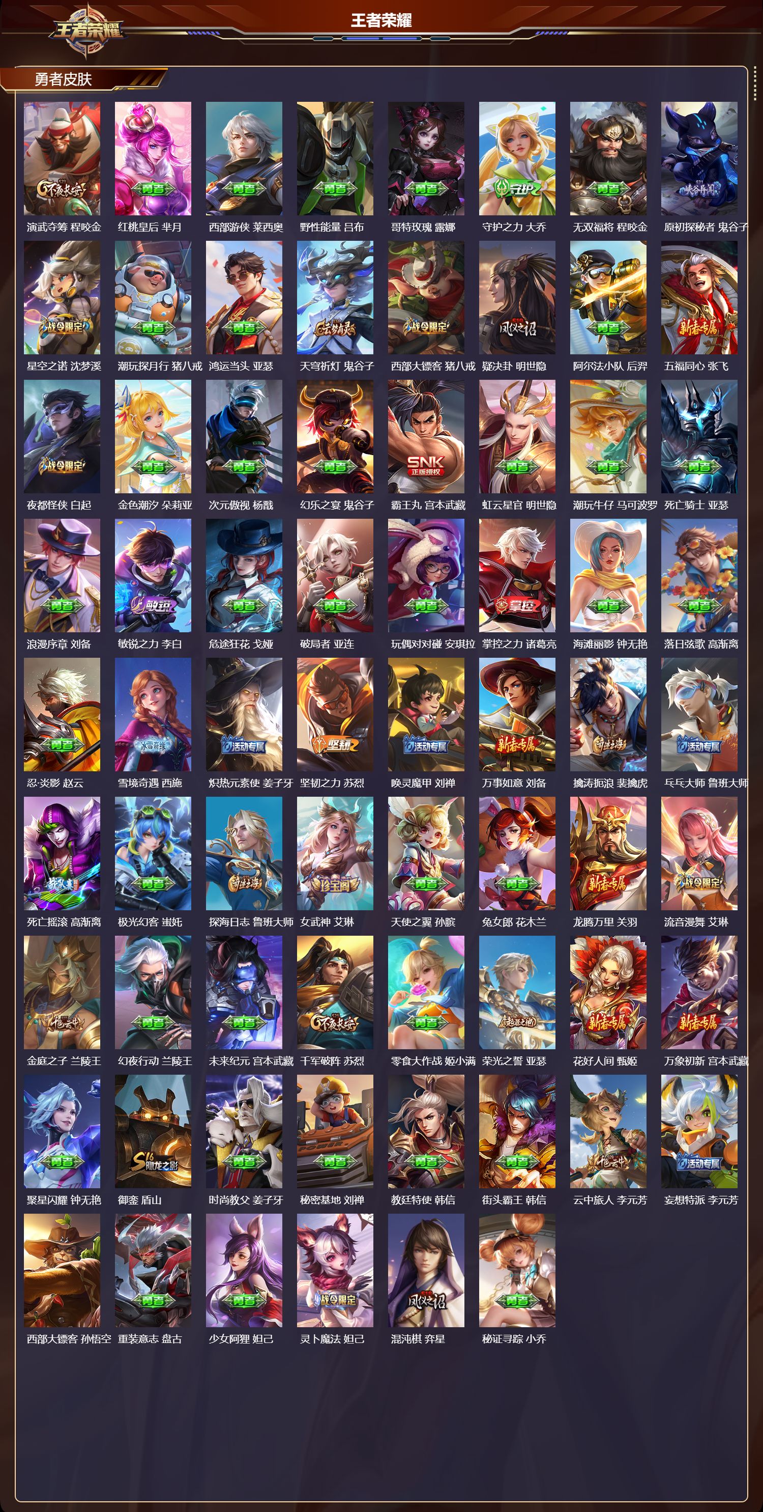 WZCMW4107302王者荣耀账号详情图4