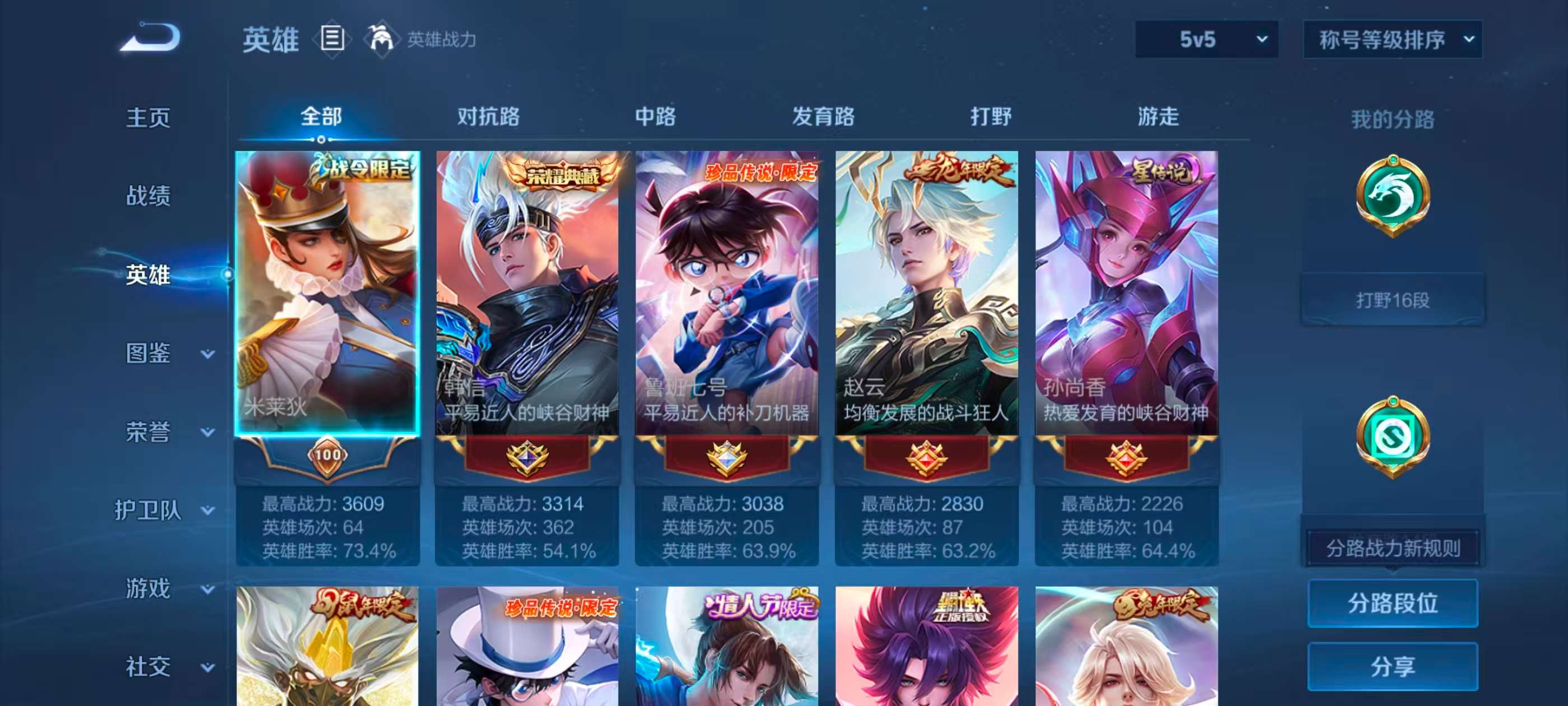 WZCMW4107537王者荣耀账号详情图3