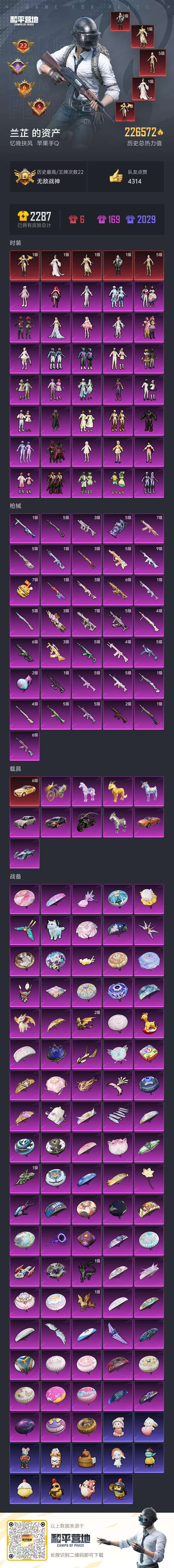 HPSJ457213和平精英账号详情图3