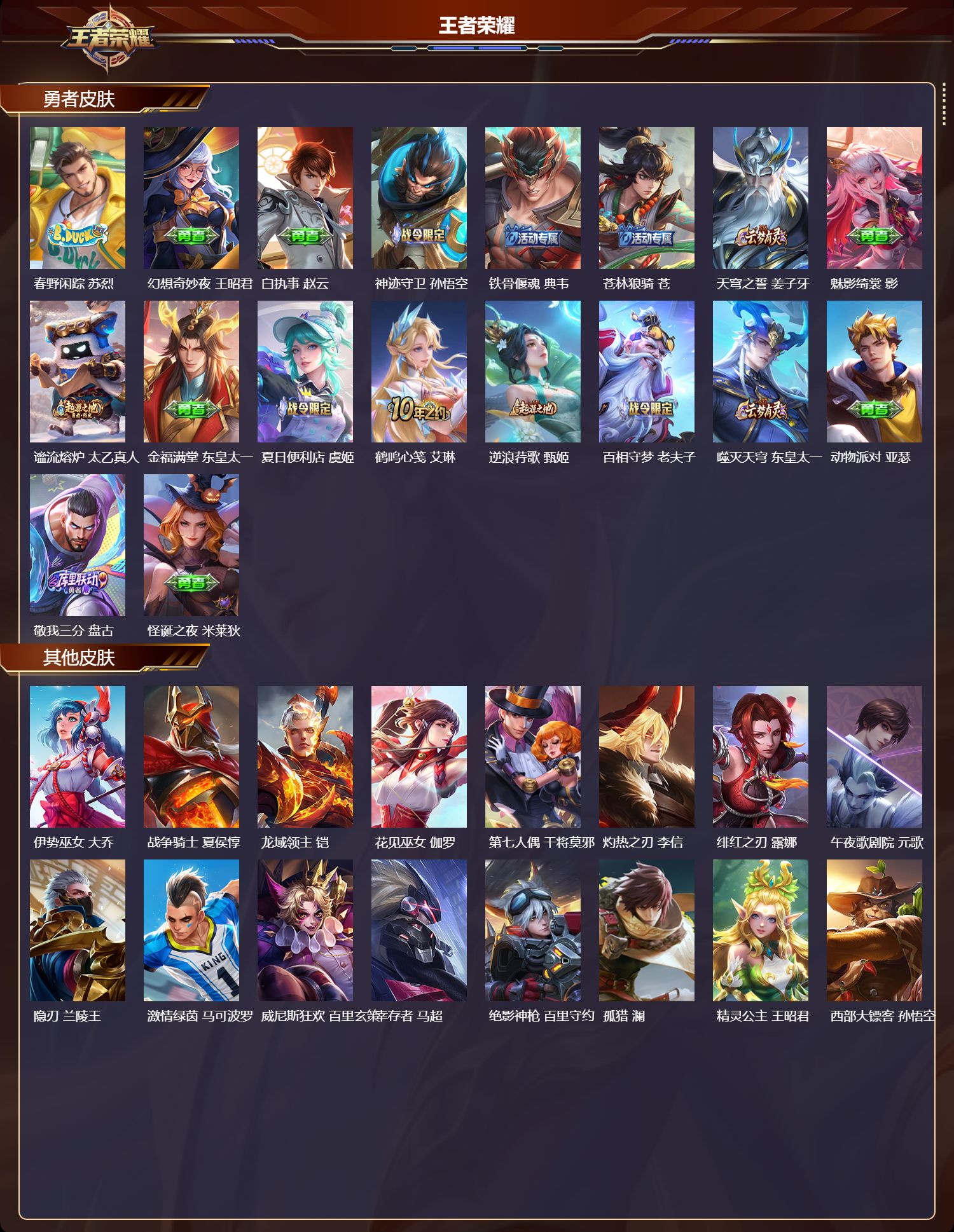 WZMK4151413王者荣耀账号详情图3