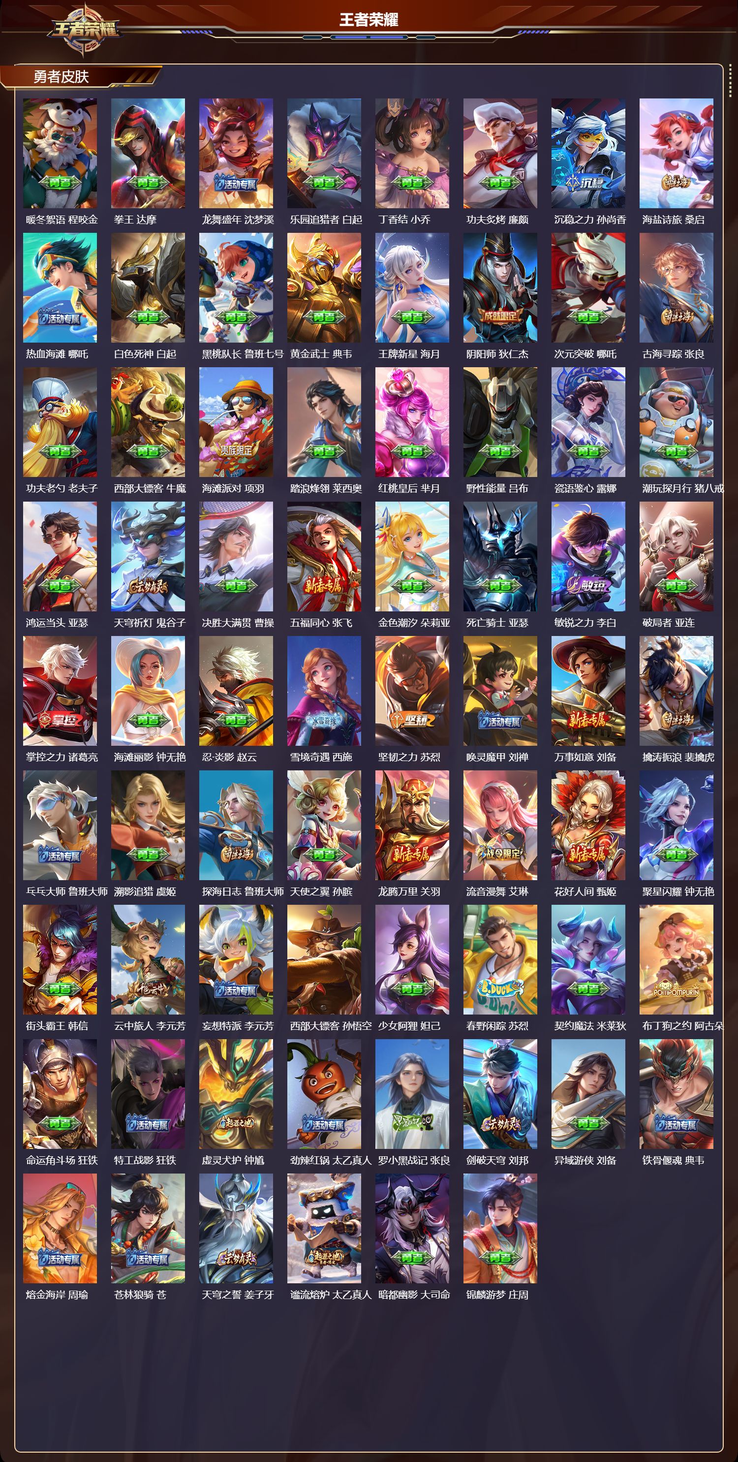 WZQM4111252王者荣耀账号详情图4