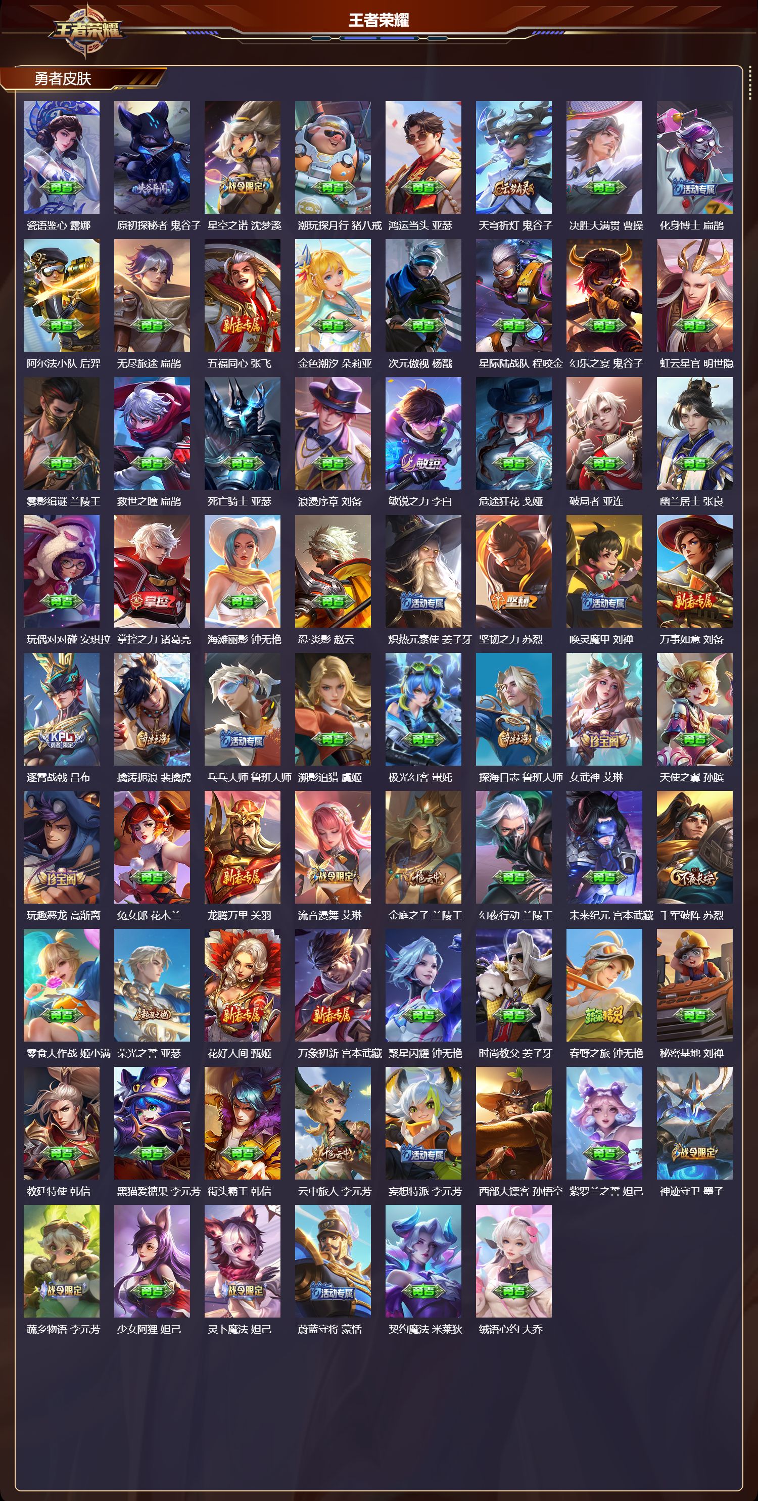 WZQM4169001王者荣耀账号详情图5