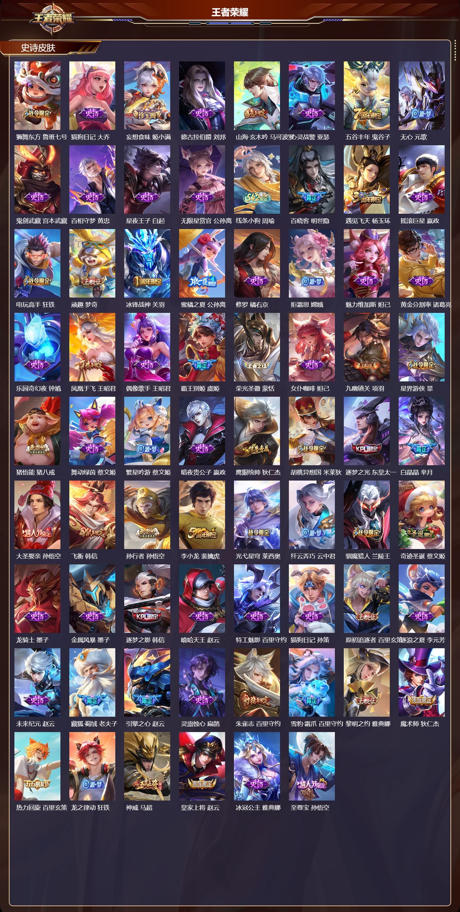 WZQM4169000王者荣耀账号详情图4