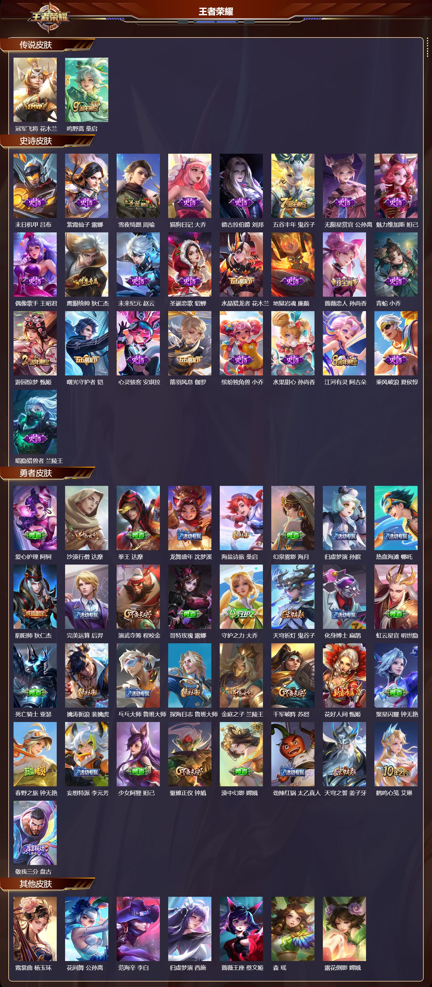 WZMK4169031王者荣耀账号详情图2