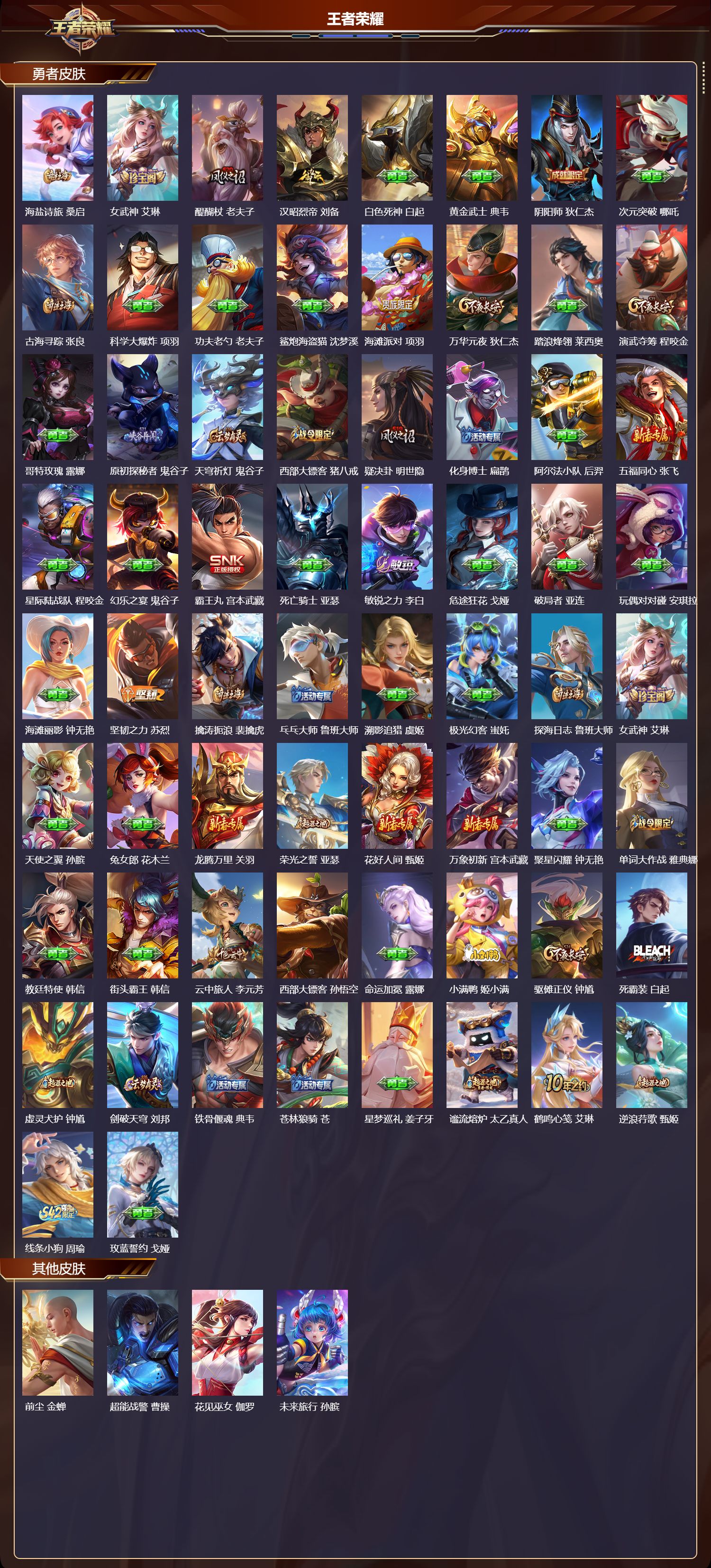 WZQM4168965王者荣耀账号详情图4