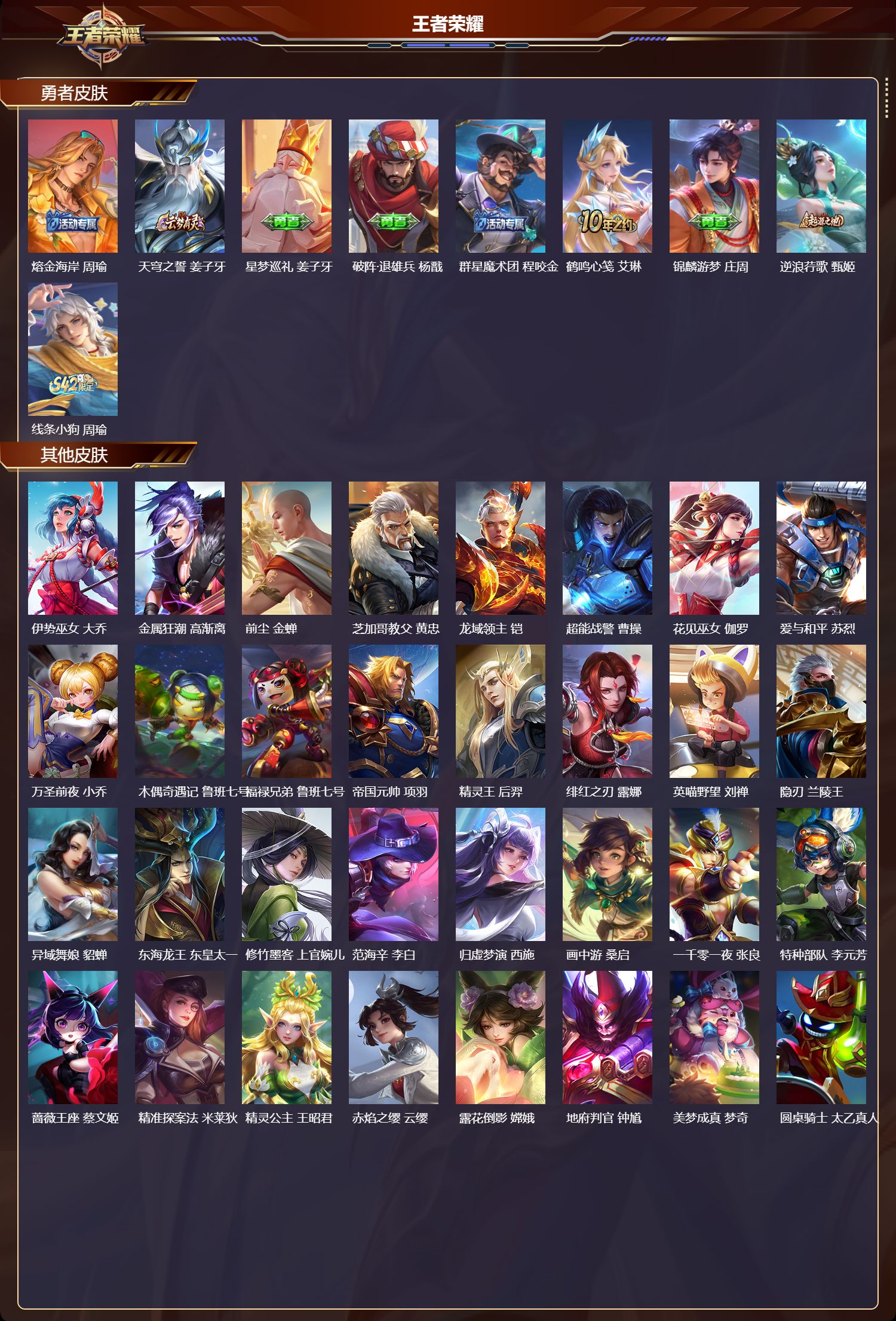 WZMK4169059王者荣耀账号详情图4