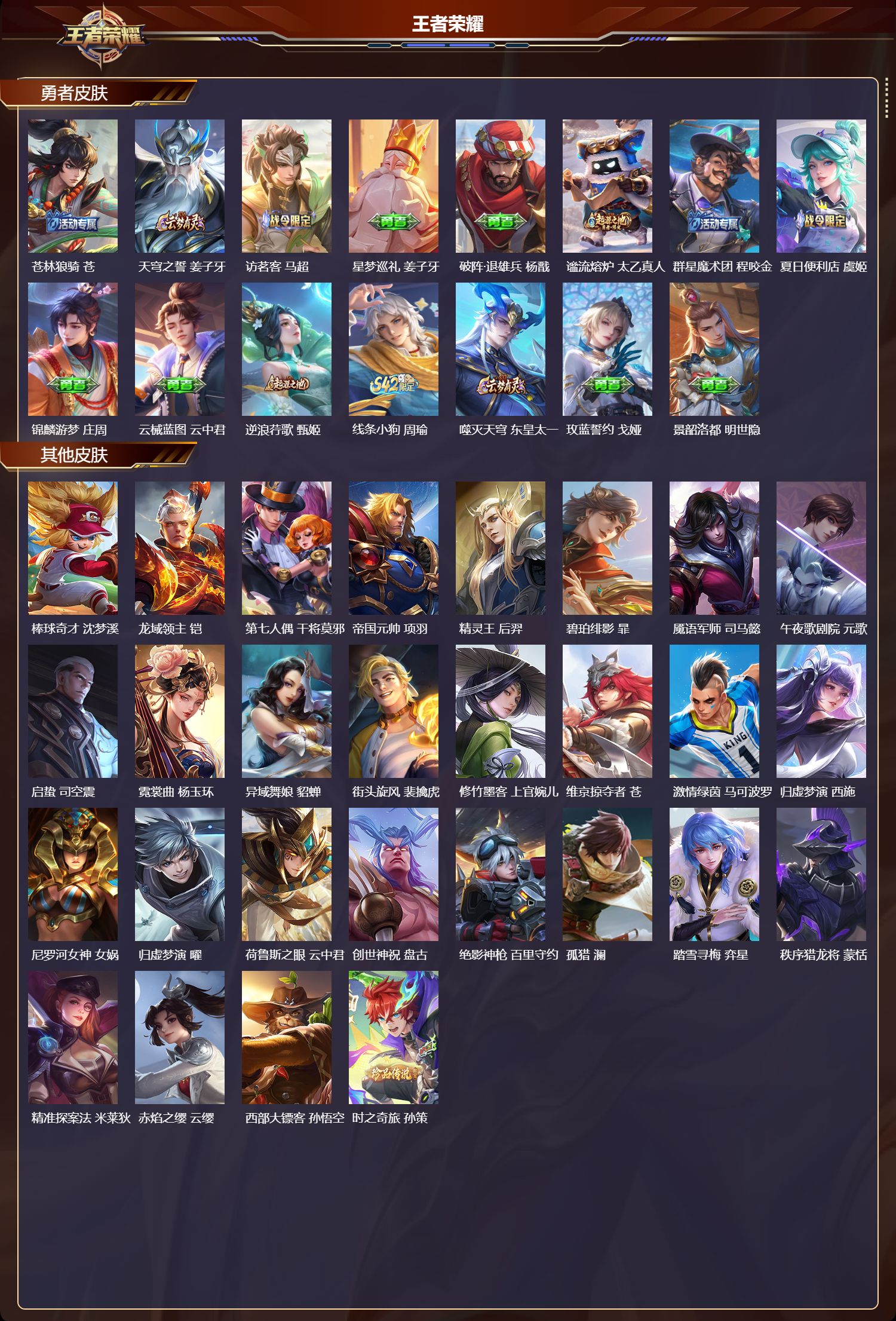 WZMK4169017王者荣耀账号详情图4