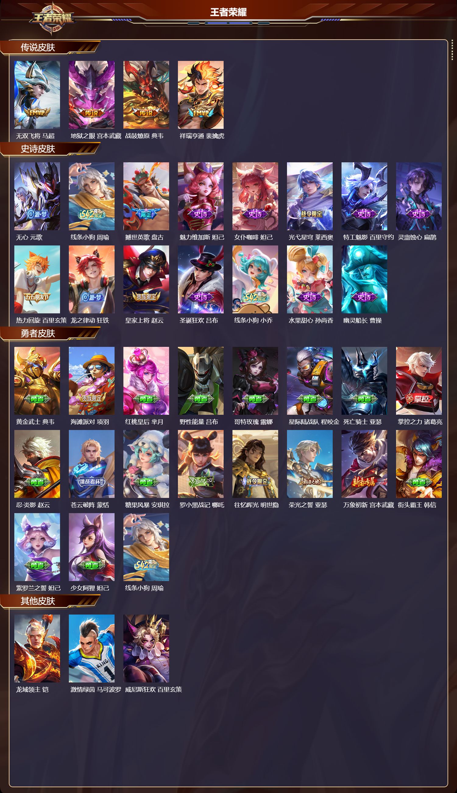 WZMK4175544王者荣耀账号详情图2