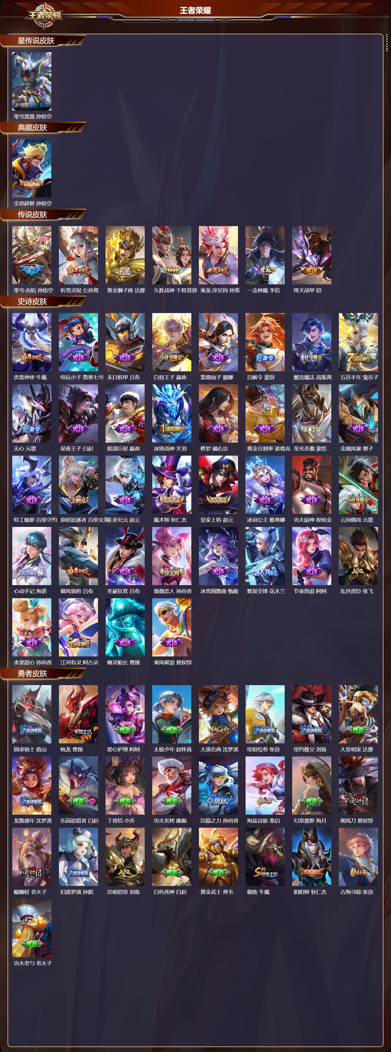 WZQM4173469王者荣耀账号详情图3