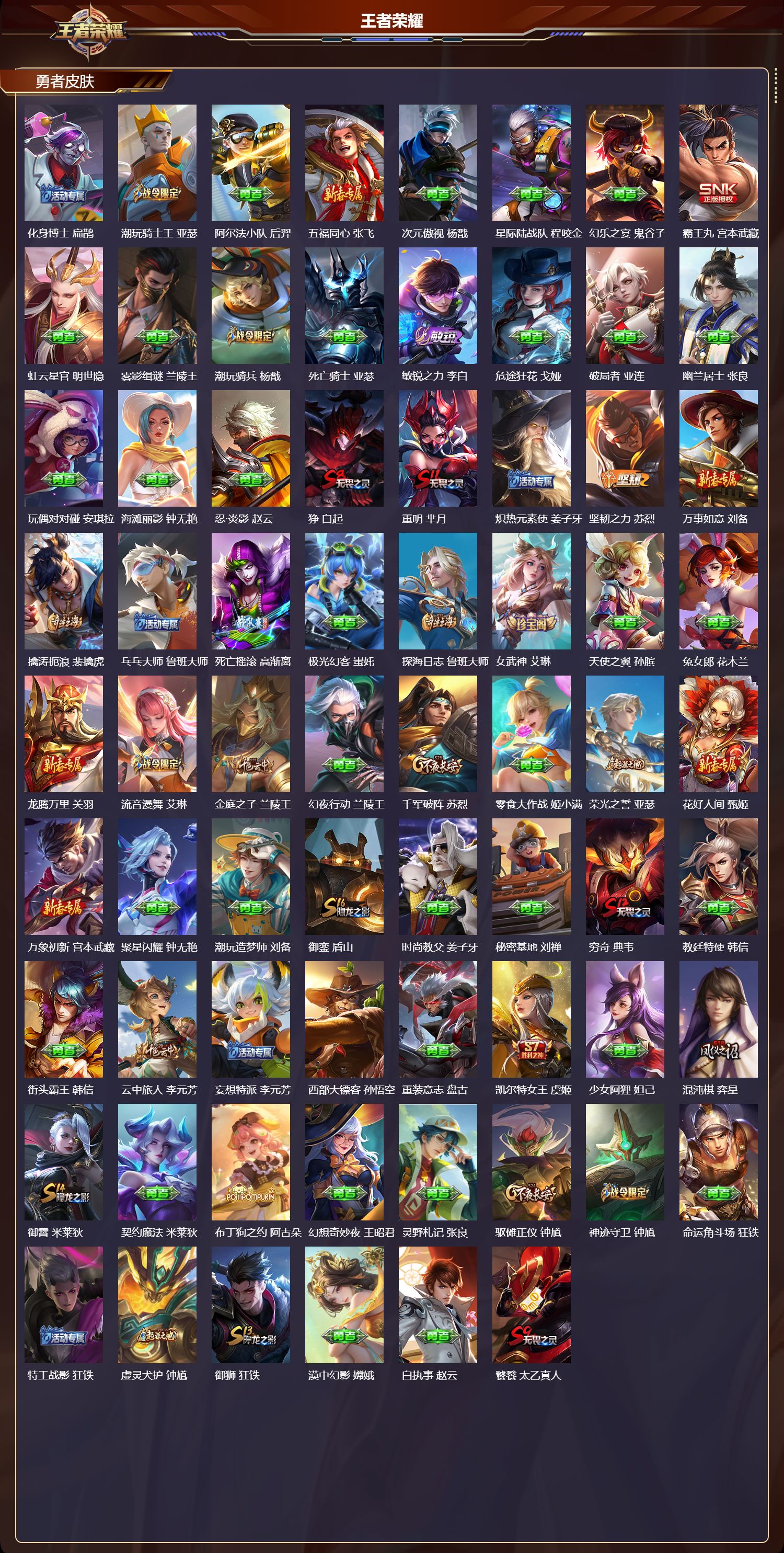 WZQM4173297王者荣耀账号详情图5