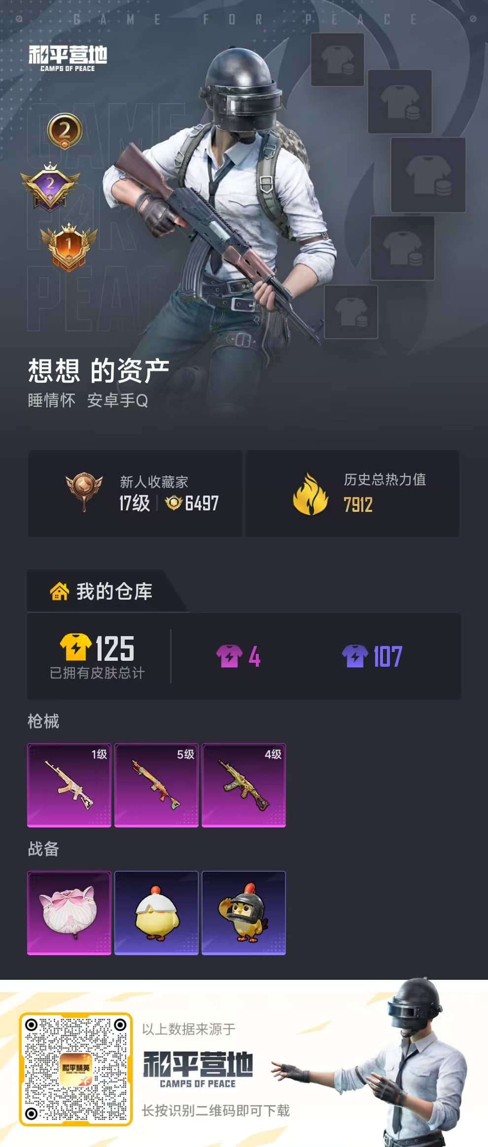 HPSJ495642和平精英账号详情图2