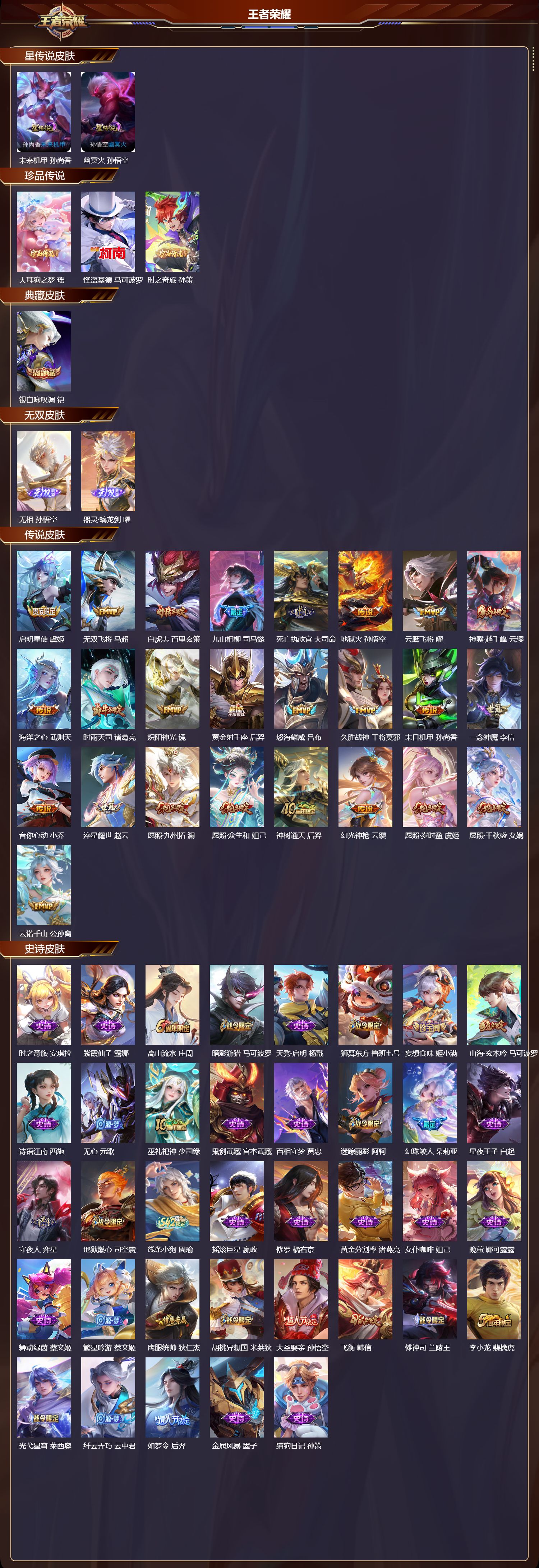 WZMK4169299王者荣耀账号详情图2 WZMK4169299王者荣耀账号详情图2