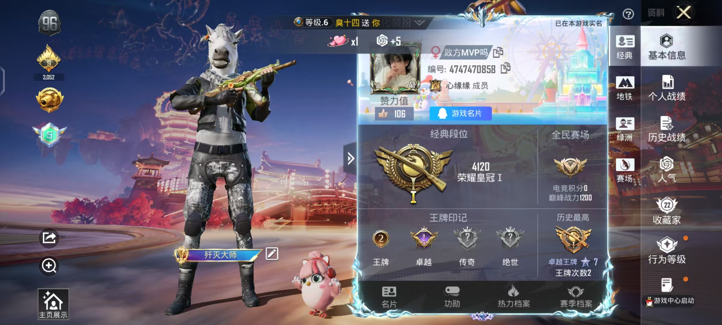 HPSJ495485和平精英账号详情图3