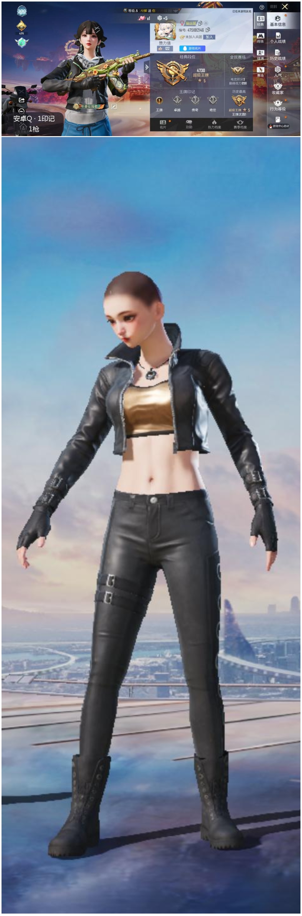 HPSJ495646和平精英账号详情图4