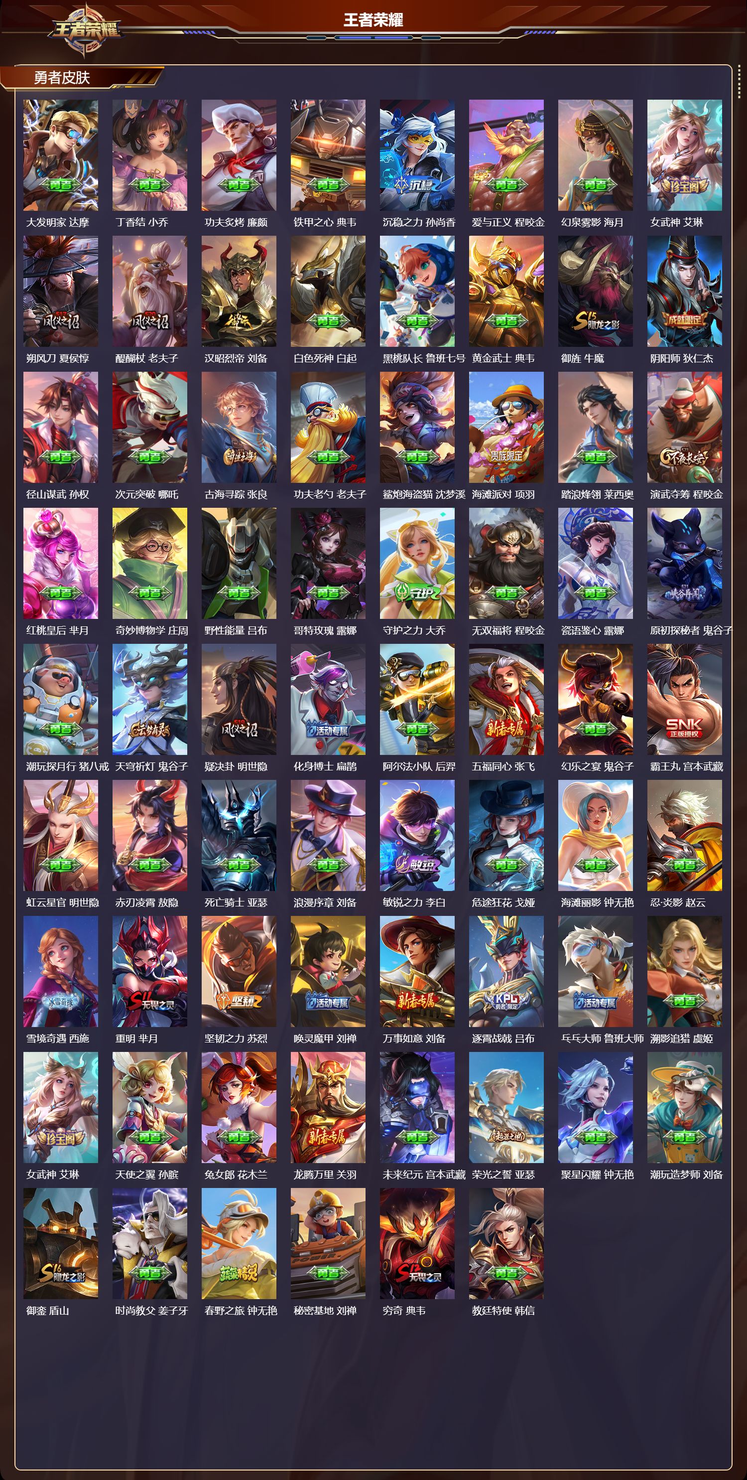 WZMK4188296王者荣耀账号详情图3