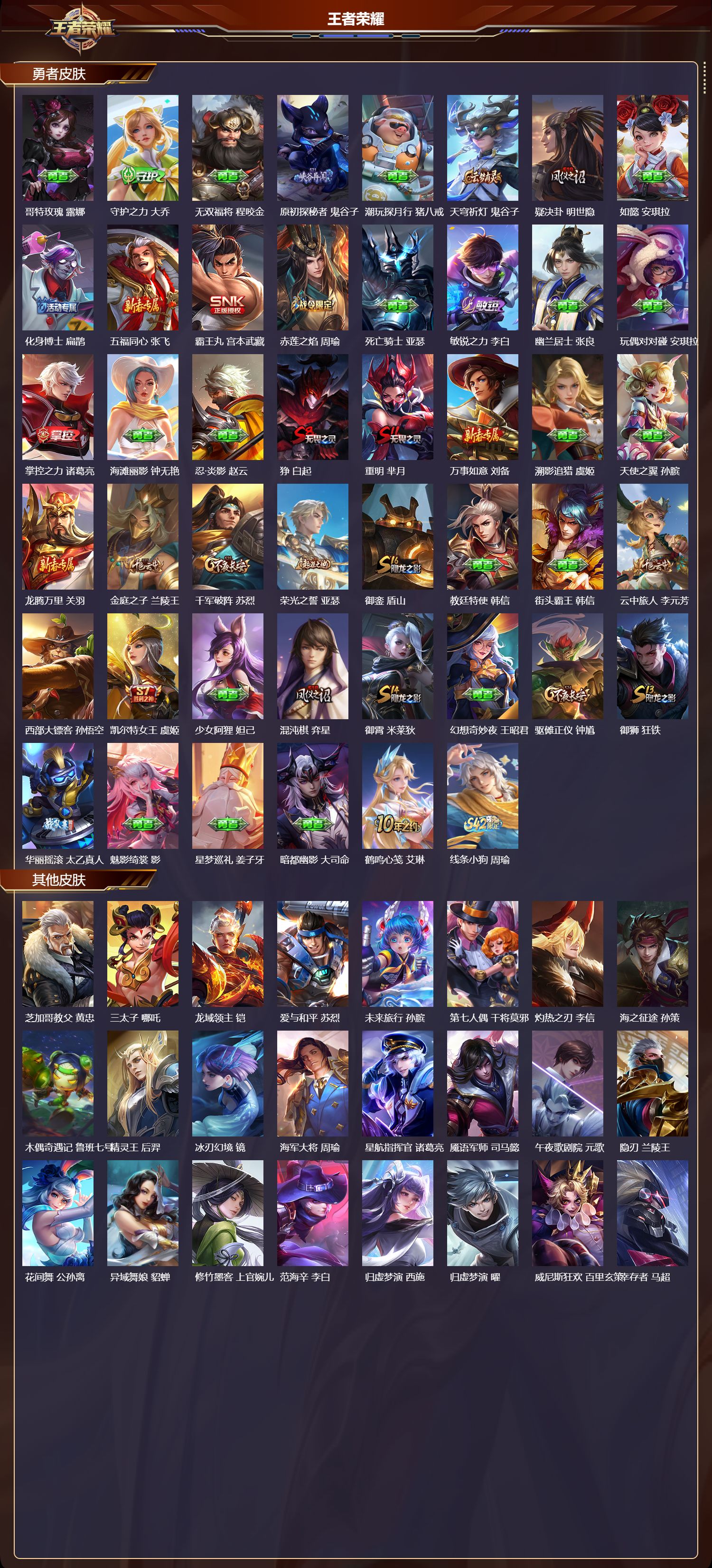 WZMK4173315王者荣耀账号详情图3