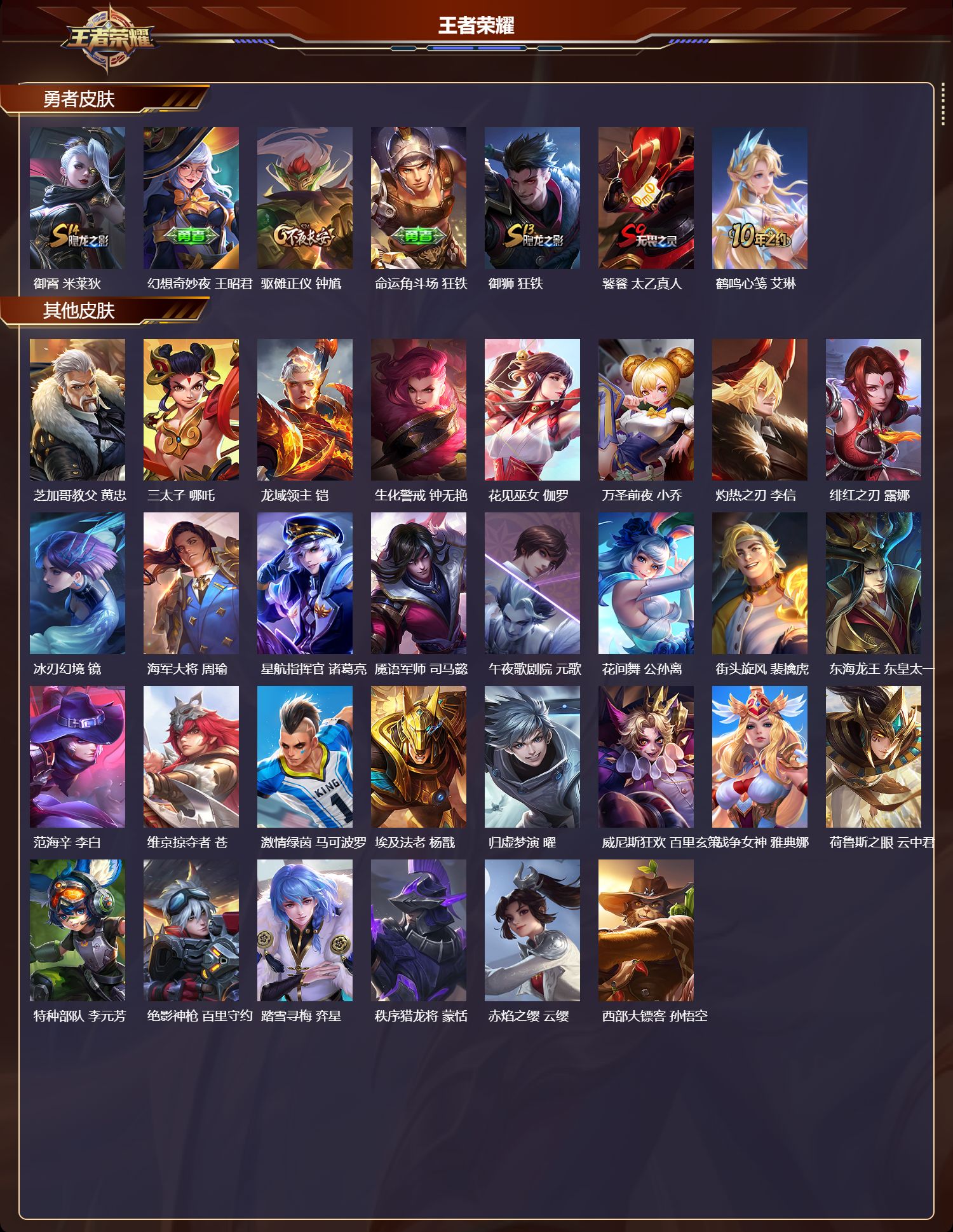 WZMK4173112王者荣耀账号详情图3