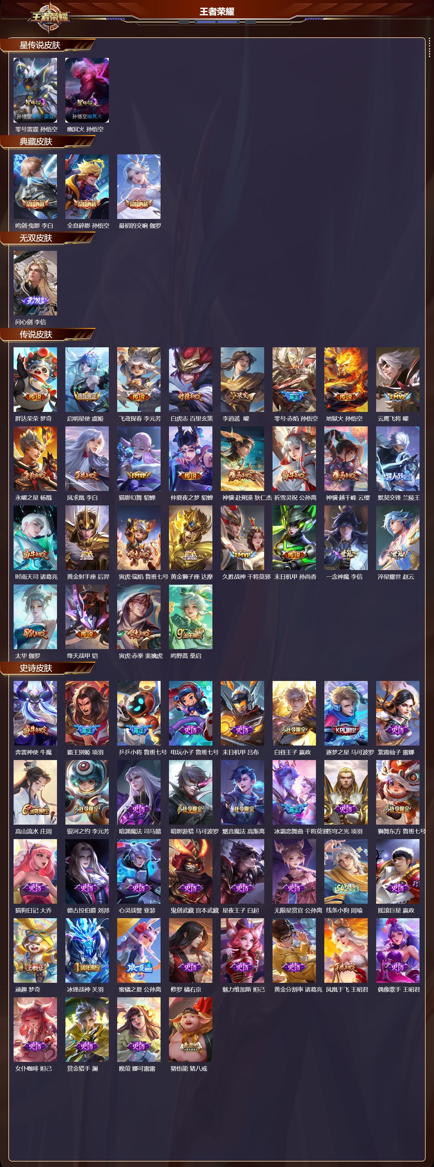 WZQM4169284王者荣耀账号详情图3 WZQM4169284王者荣耀账号详情图3