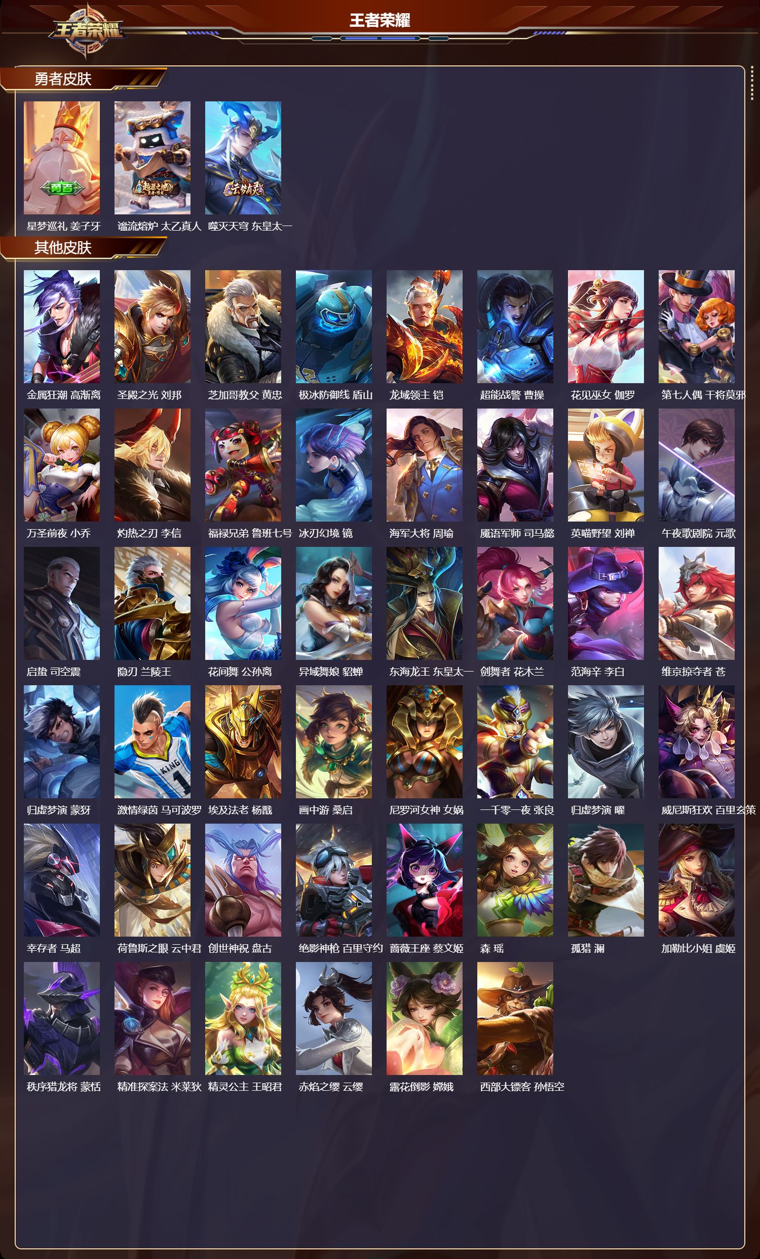 WZMK4173096王者荣耀账号详情图4