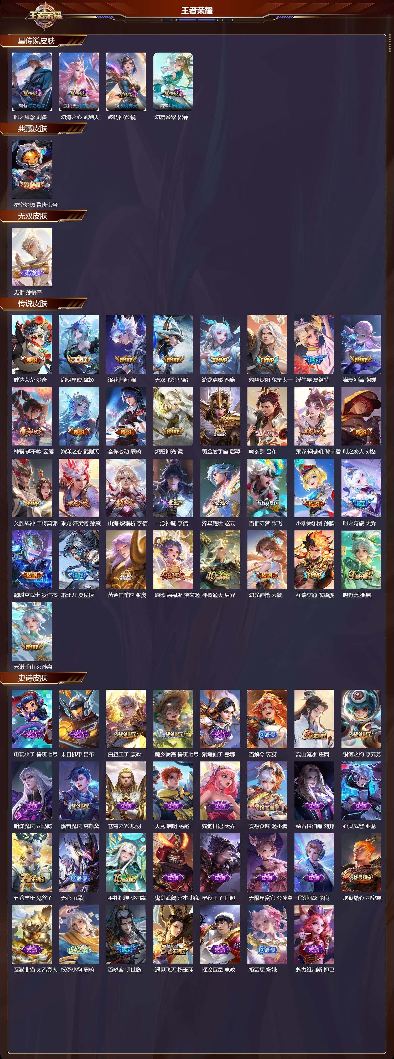 WZQM4173305王者荣耀账号详情图3 WZQM4173305王者荣耀账号详情图3