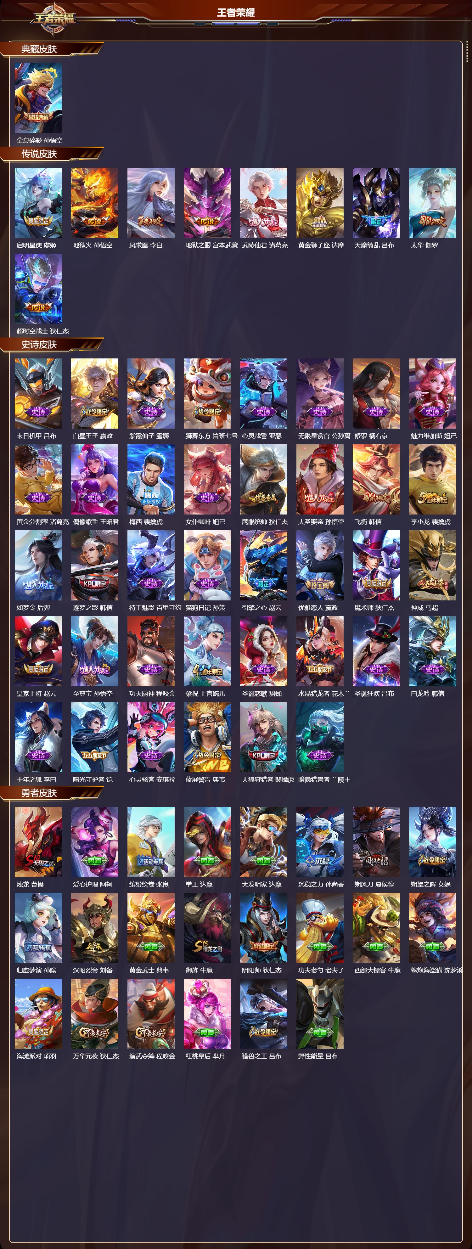 WZQM4173387王者荣耀账号详情图3