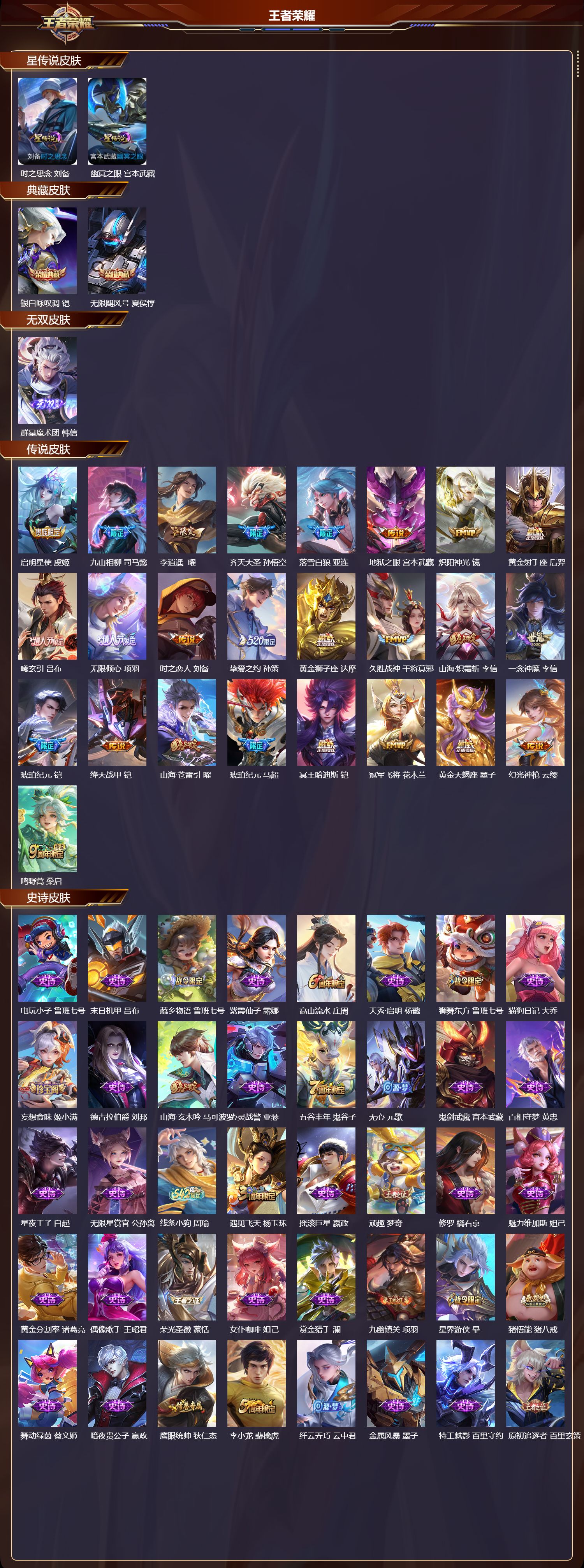 WZQM4169341王者荣耀账号详情图3