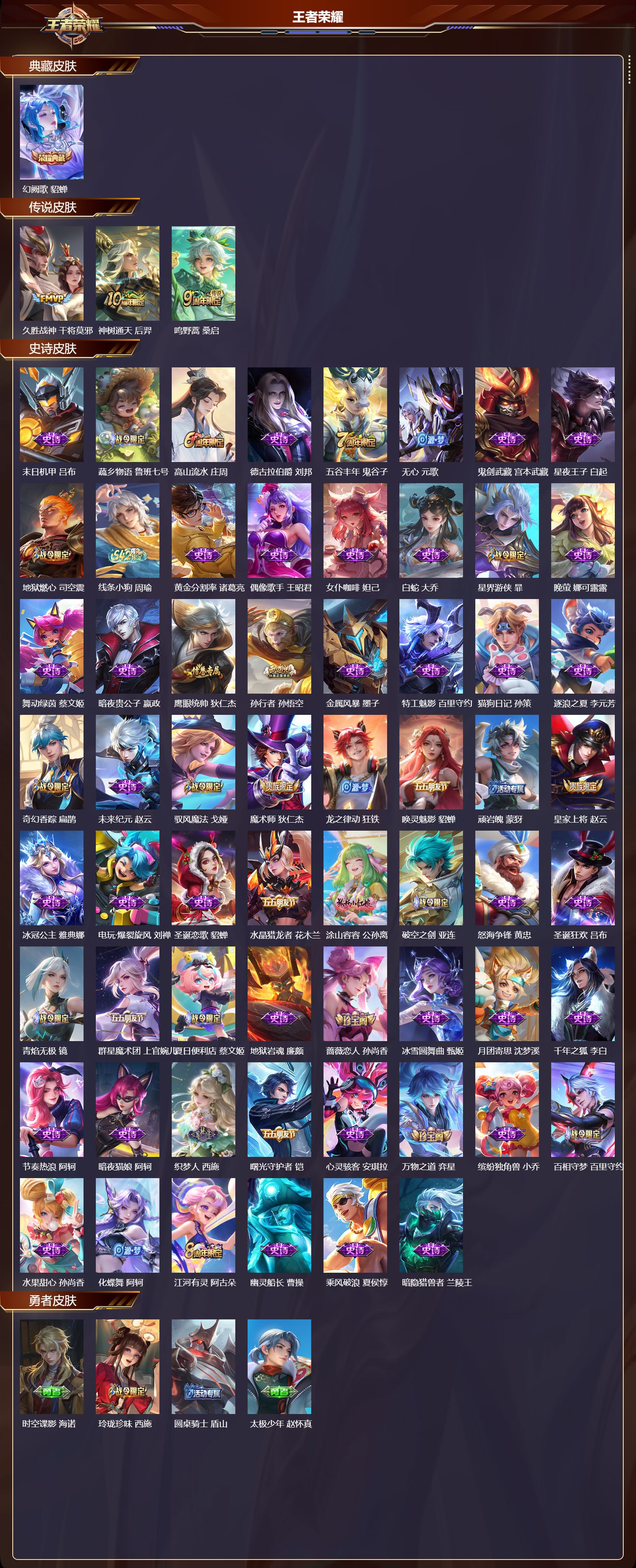 WZQM4177219王者荣耀账号详情图3