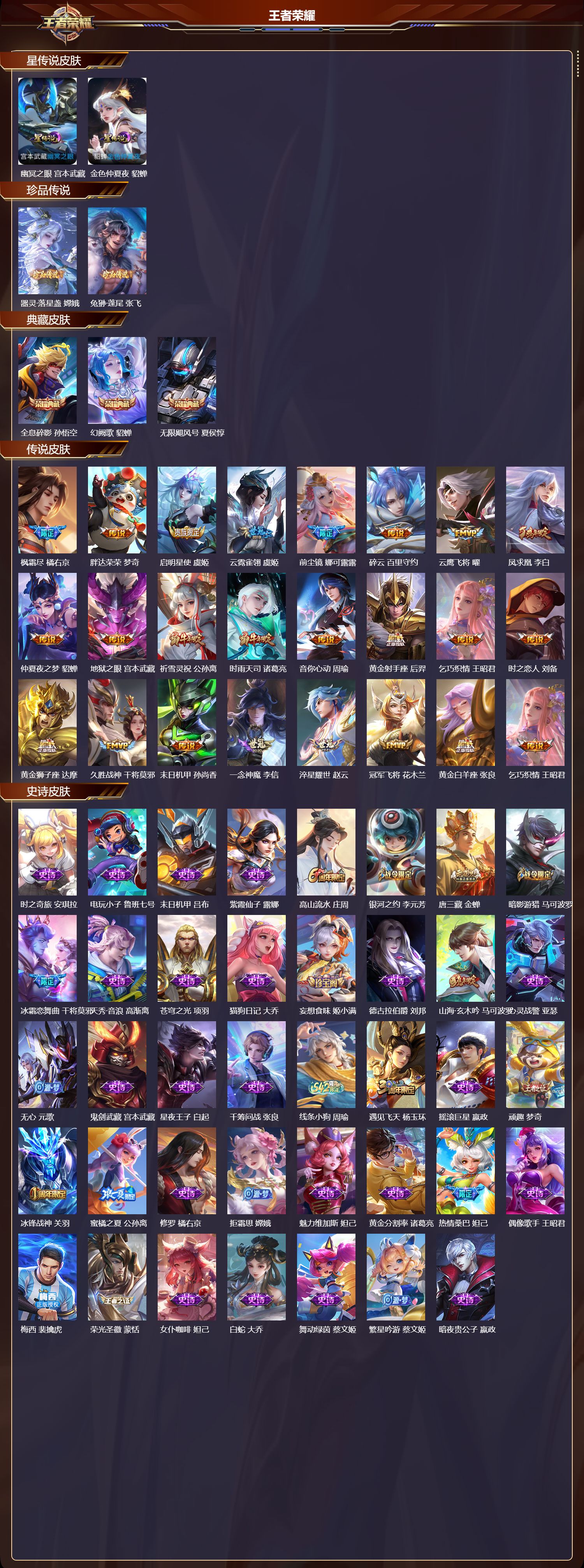 WZQM4177127王者荣耀账号详情图3