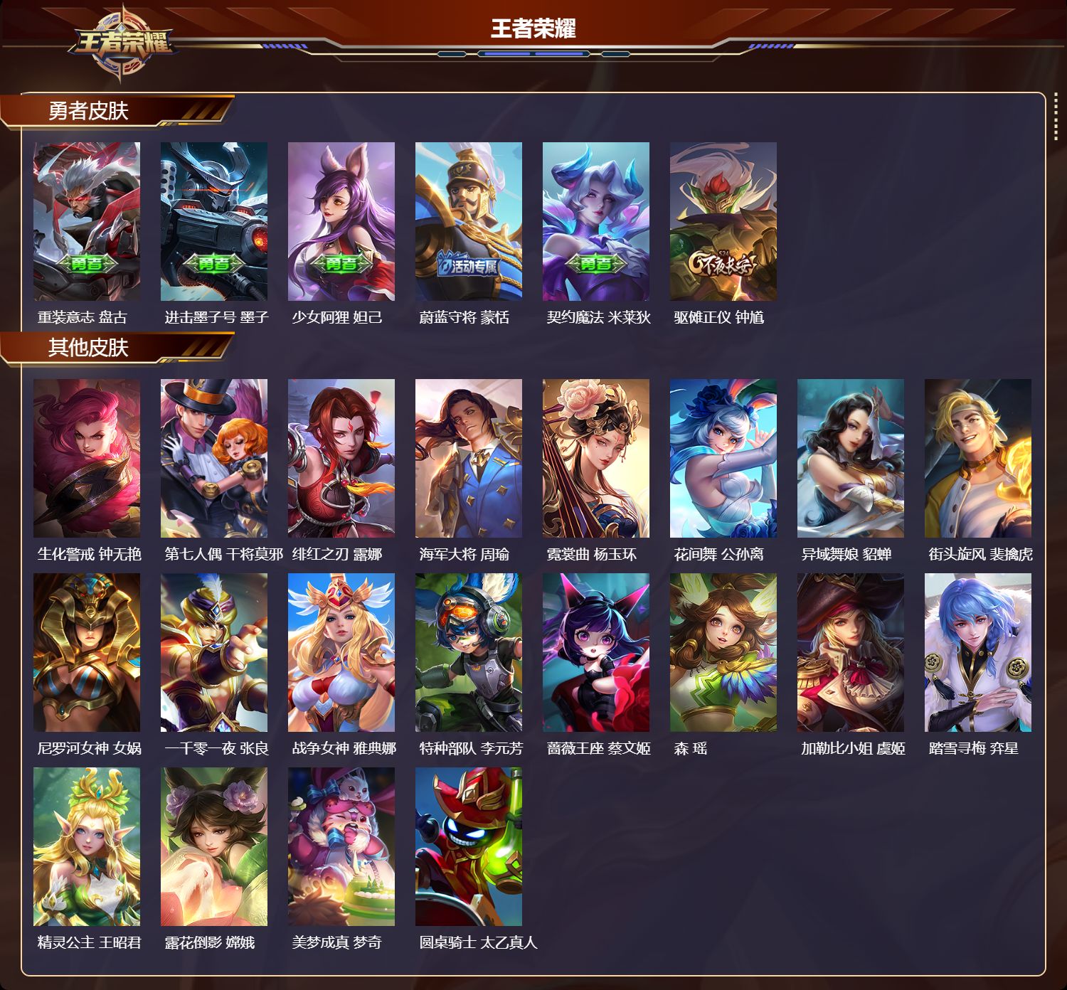 WZMK4177210王者荣耀账号详情图3