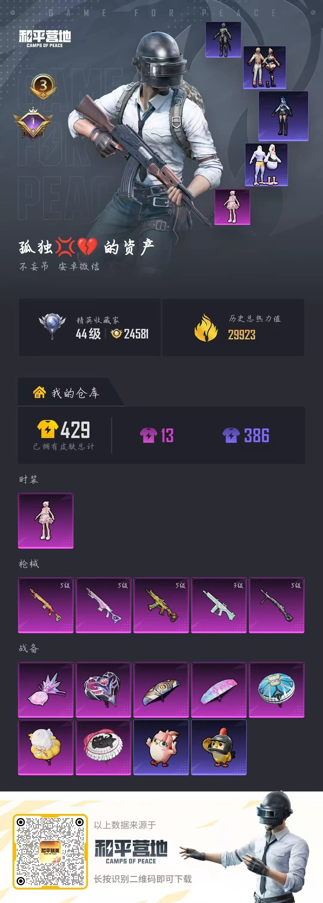 HPSJ496899和平精英账号详情图2