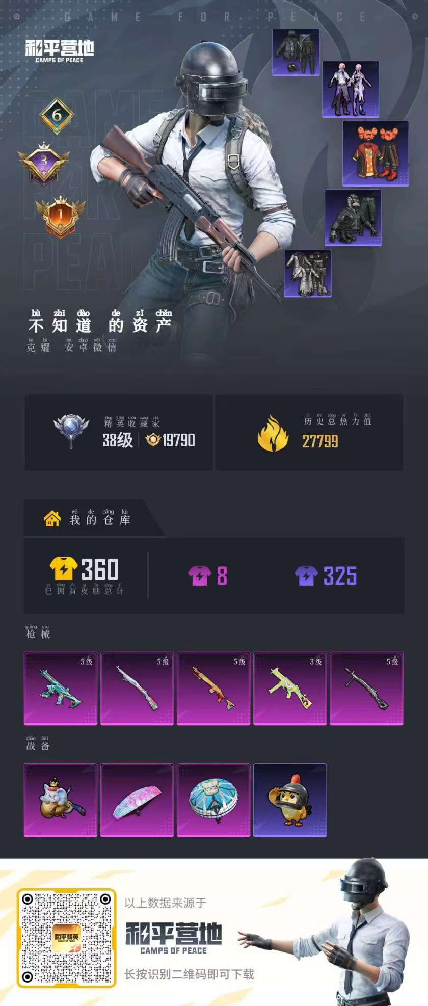 HPCMW496669和平精英账号详情图2 HPCMW496669和平精英账号详情图2