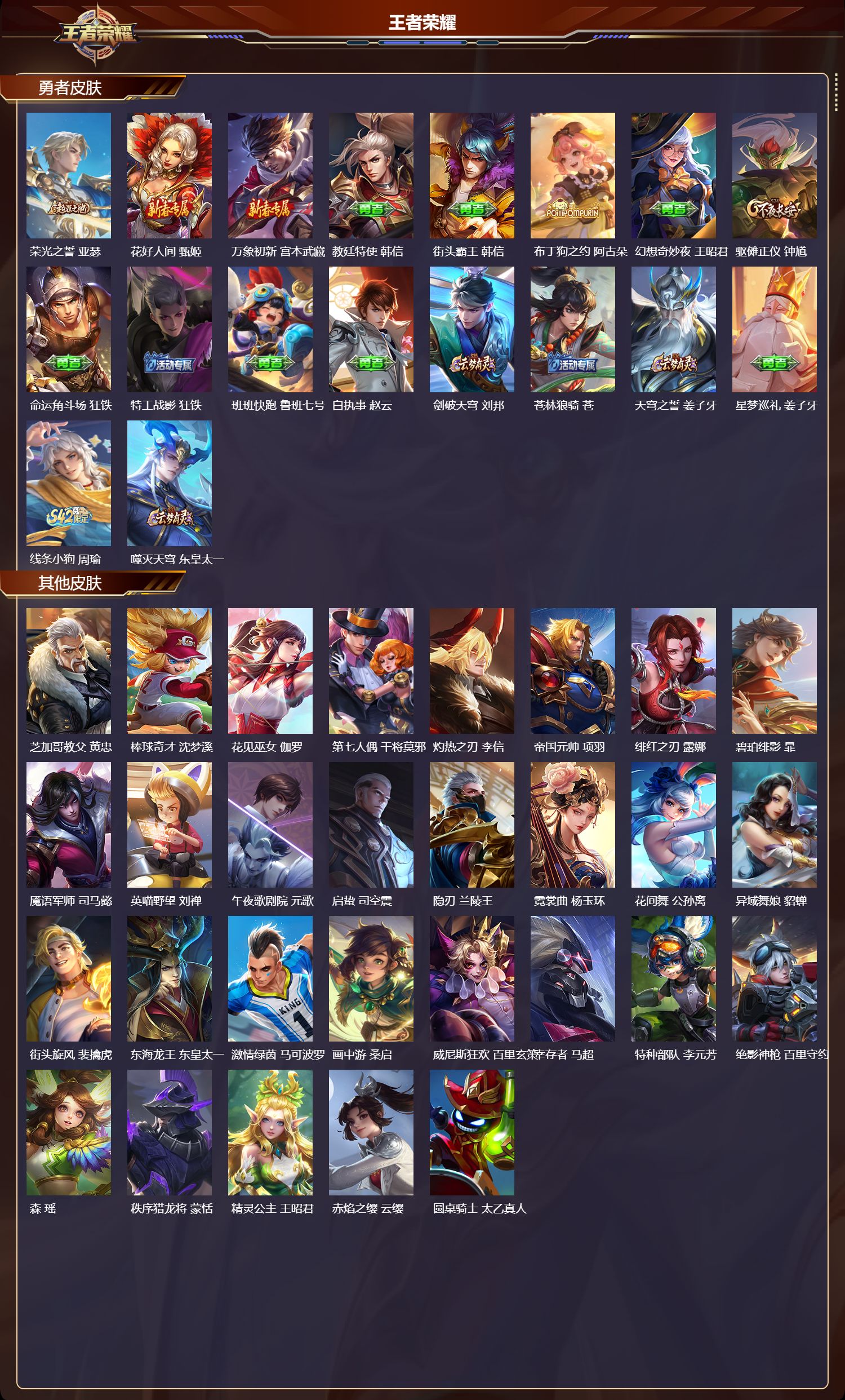 WZMK4180471王者荣耀账号详情图3