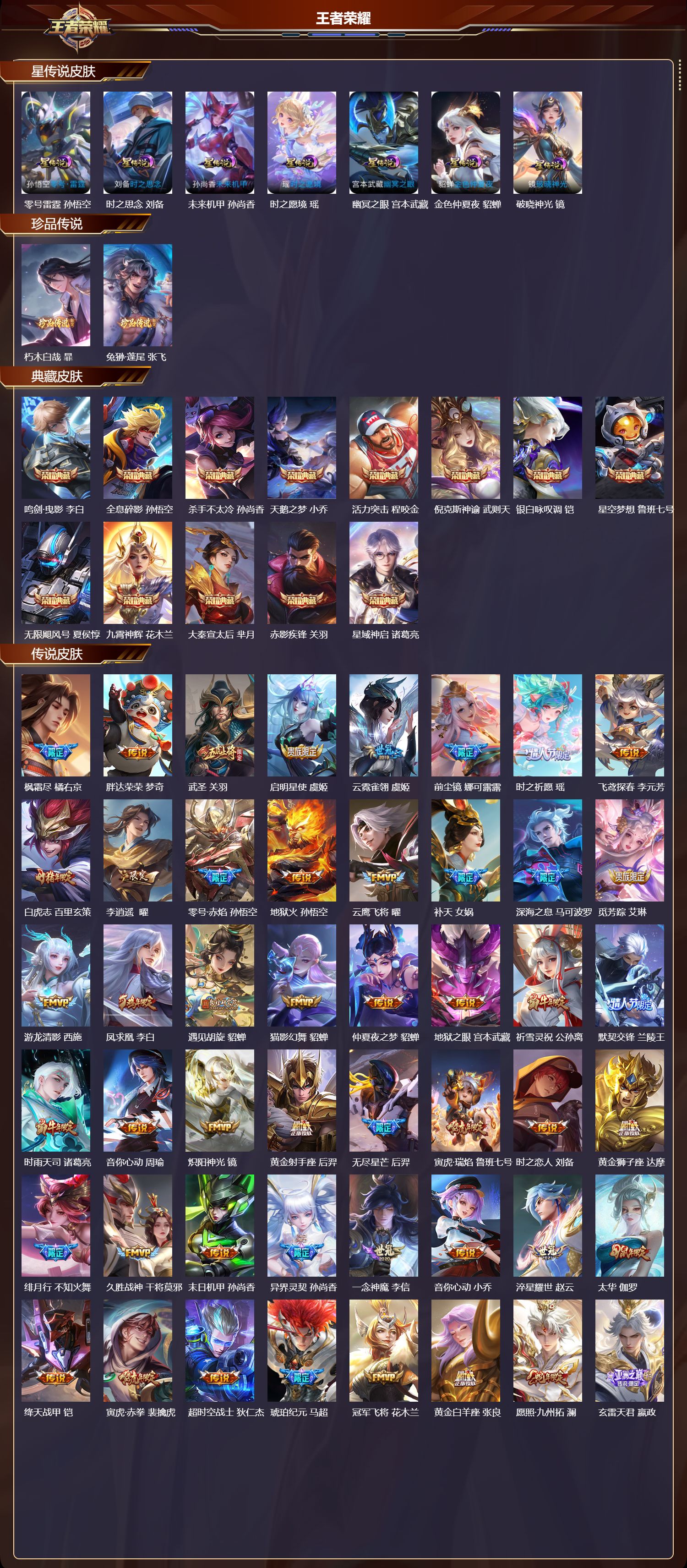 WZQM4180437王者荣耀账号详情图3