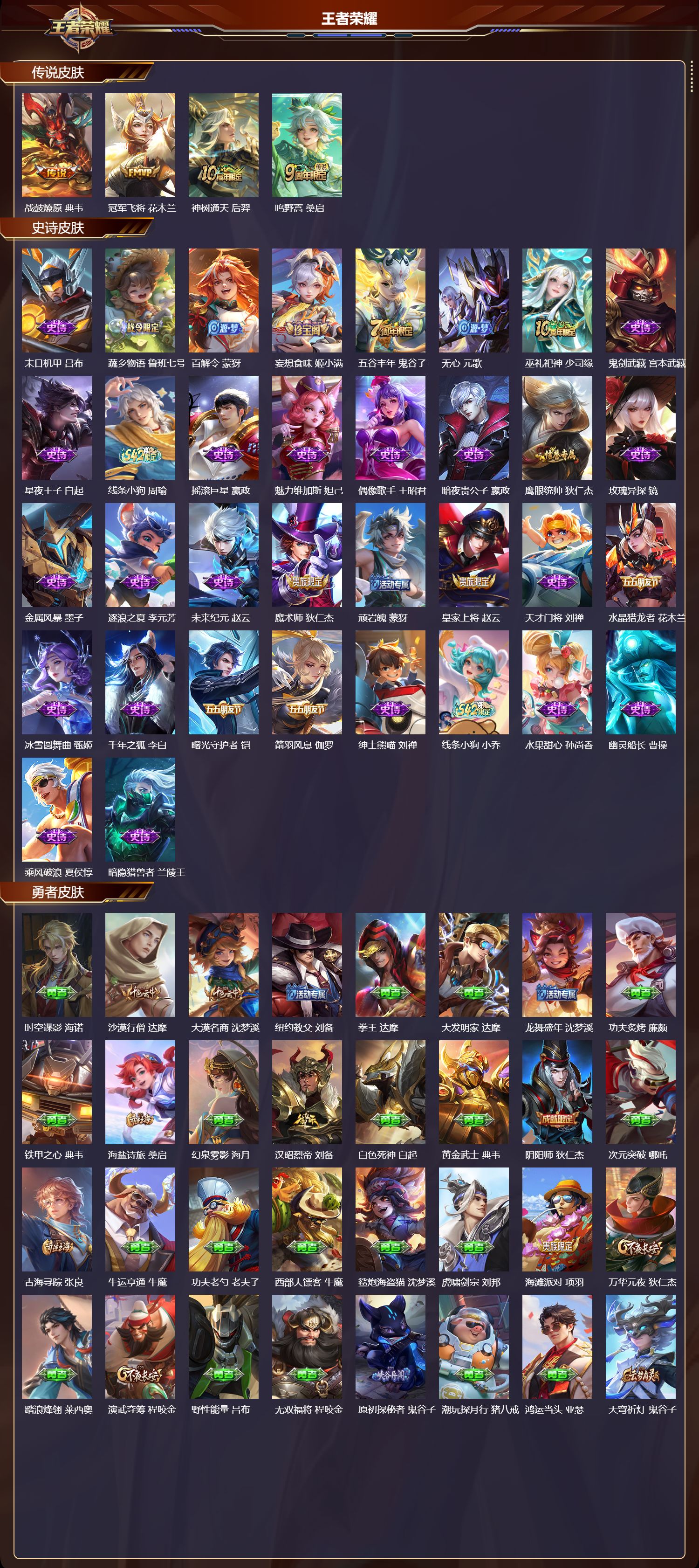 WZMK4180474王者荣耀账号详情图2