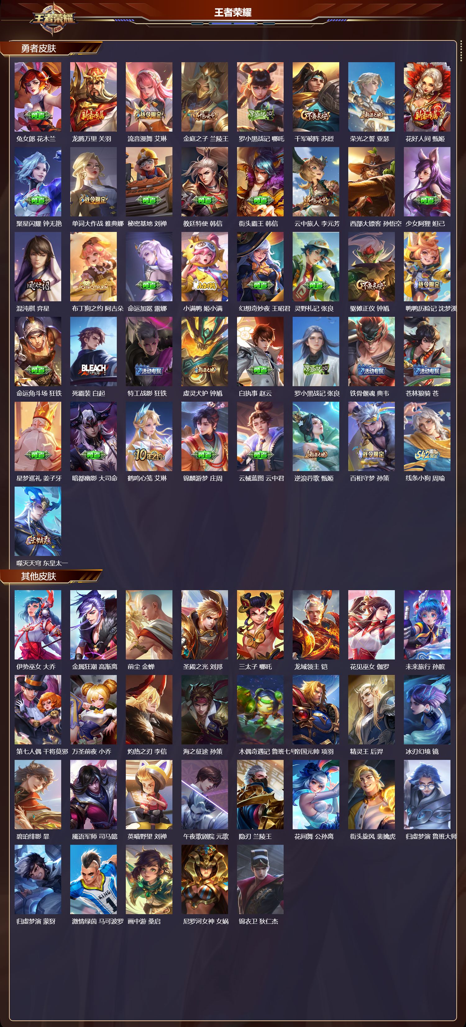 WZQM4180358王者荣耀账号详情图5