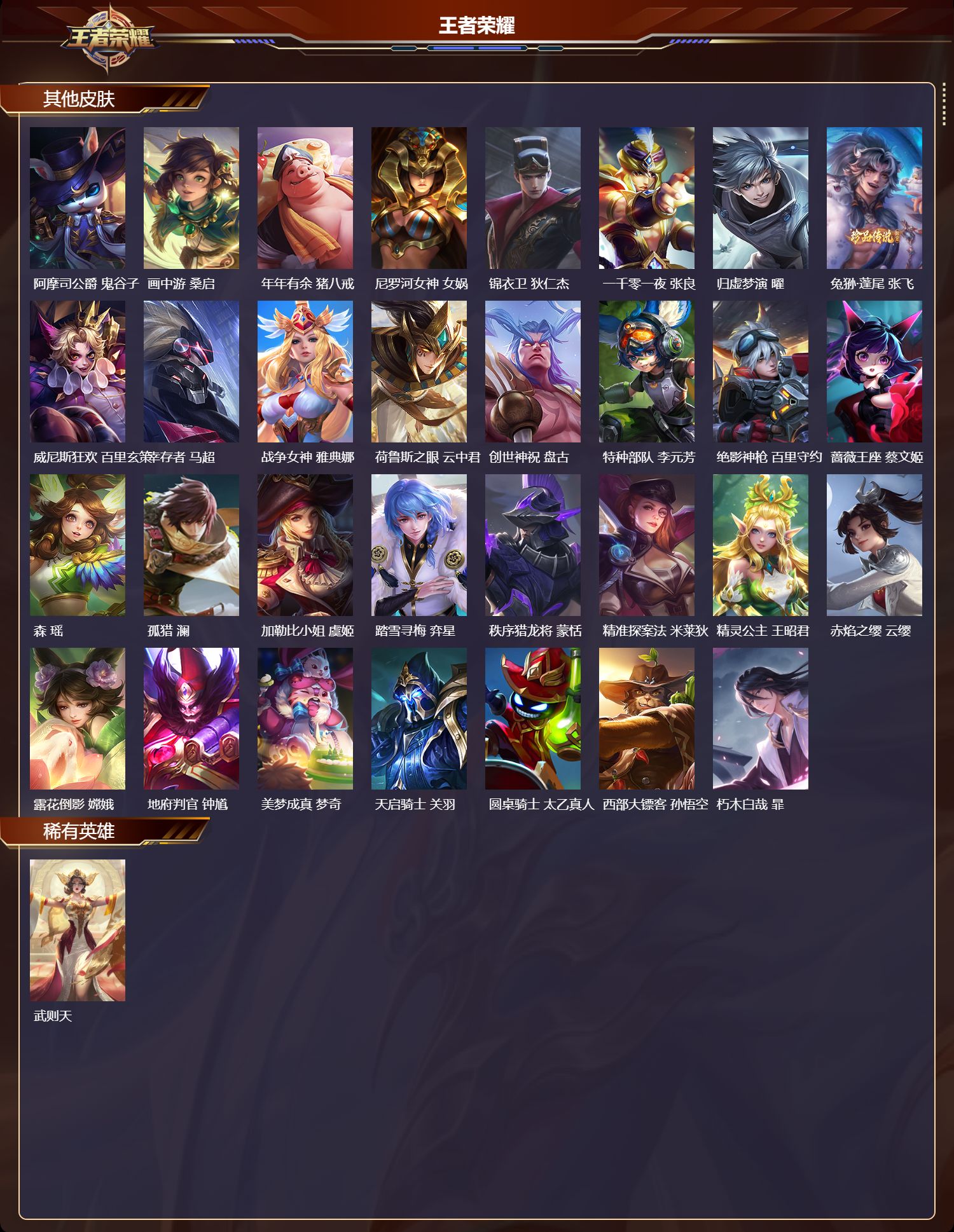 WZQM4180437王者荣耀账号详情图9