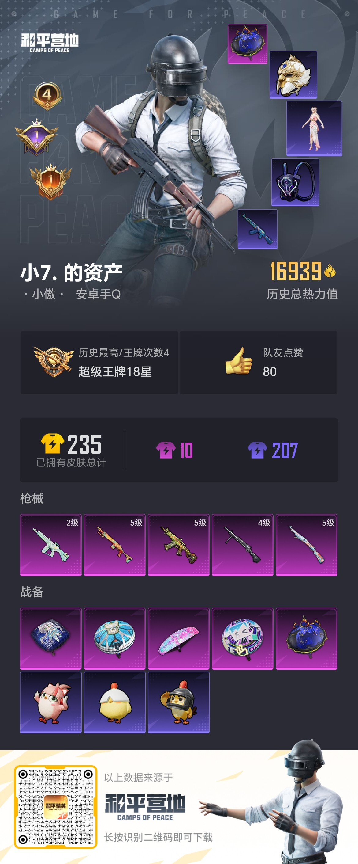 HPSJ498068和平精英账号详情图2